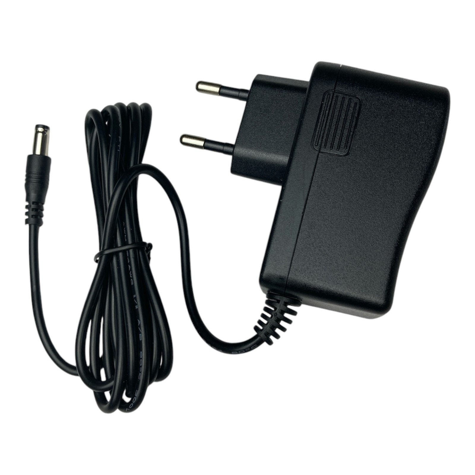 Trade-Shop Ladegerät 27V 0,5A passend für Rowenta, Moulinex, TEfal Staubsauger Netzteil (Eingang: 1x Euro-Stecker (90° gewinkelt), 1x Anschlussstecker (gerade)