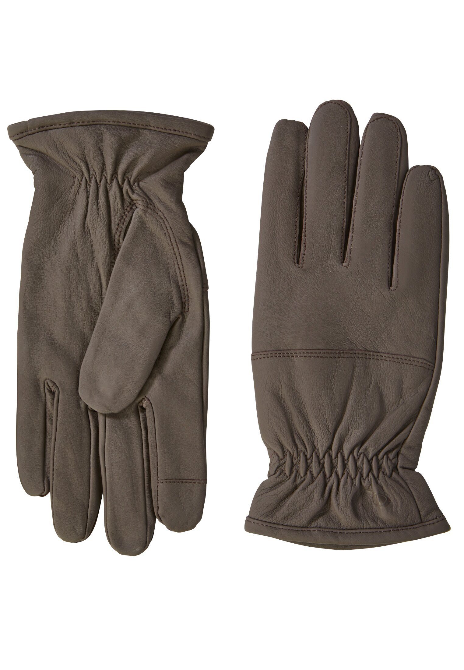 camel active Baumwollhandschuhe Lederhandschuhe mit Screen-Tab Funktion günstig online kaufen