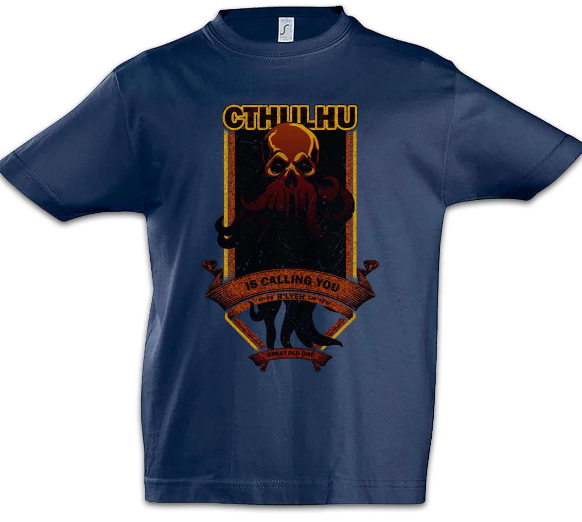 Print-Shirt Cthulhu Is Calling You Kinder T-Shirt Horror Arkham H. P. Lovecraft