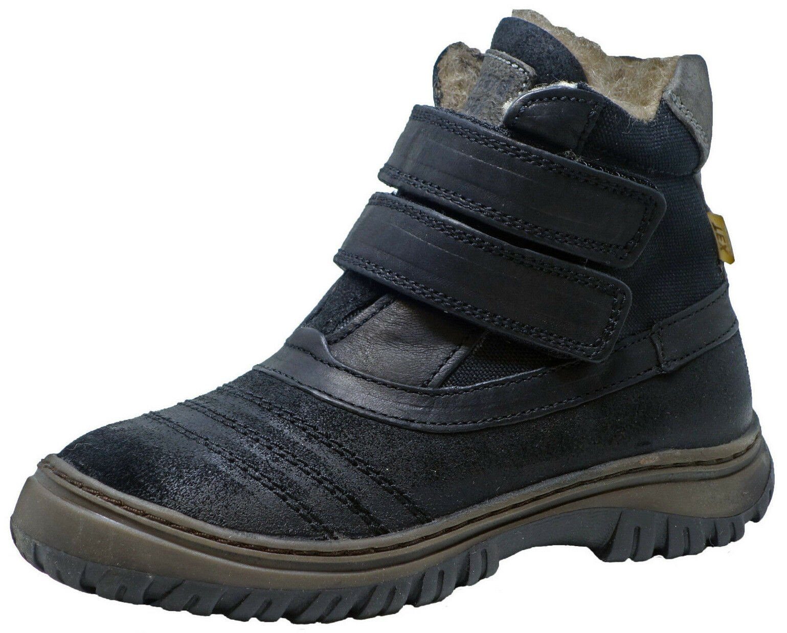 Bisgaard Bisgaard 61014 Boots Kinderschuh Schuhe Leder Klett schwarz Tex. Schnürstiefelette