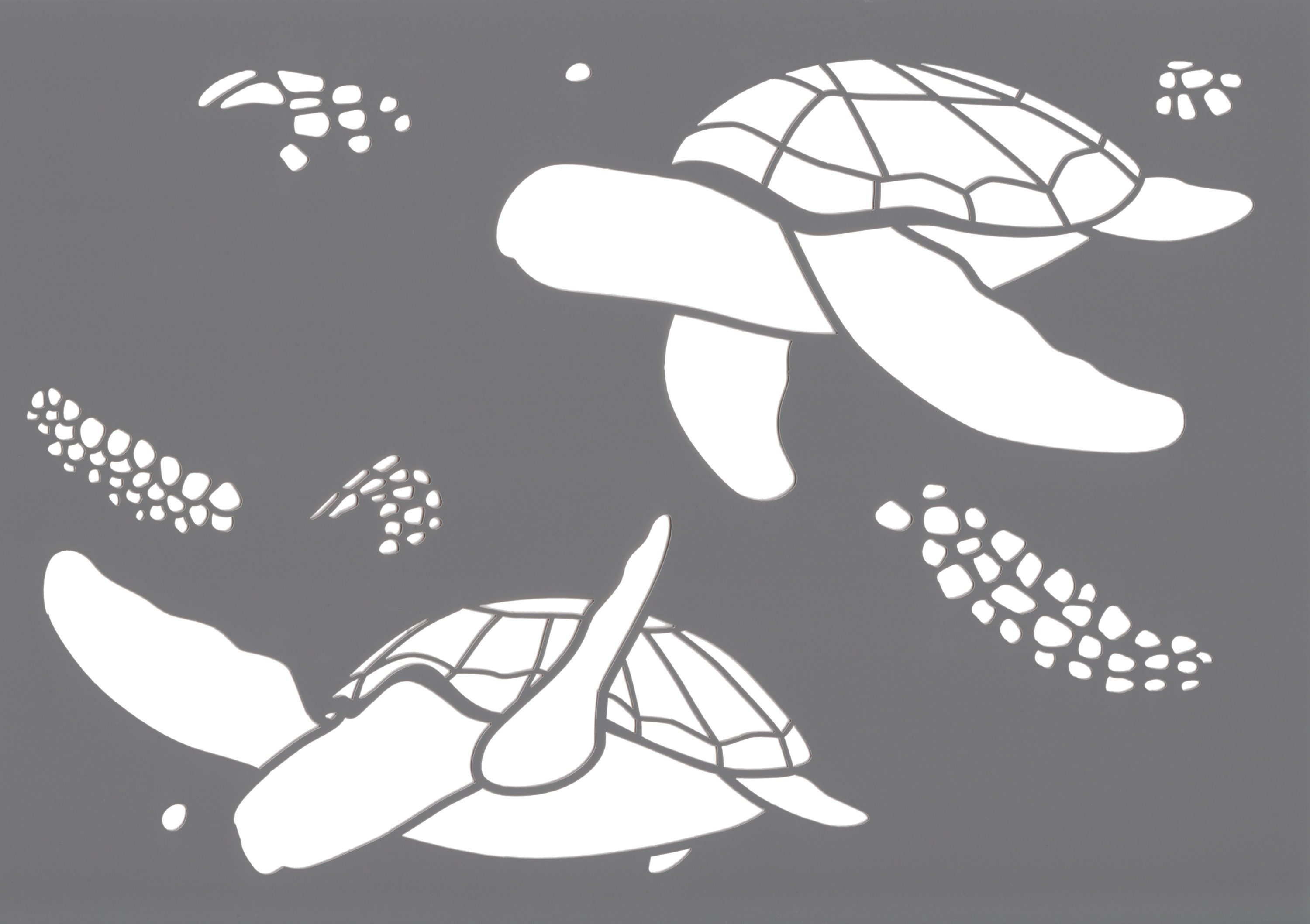 Artemio Malschablone Schablone Meeresschildkröten, DIN A4