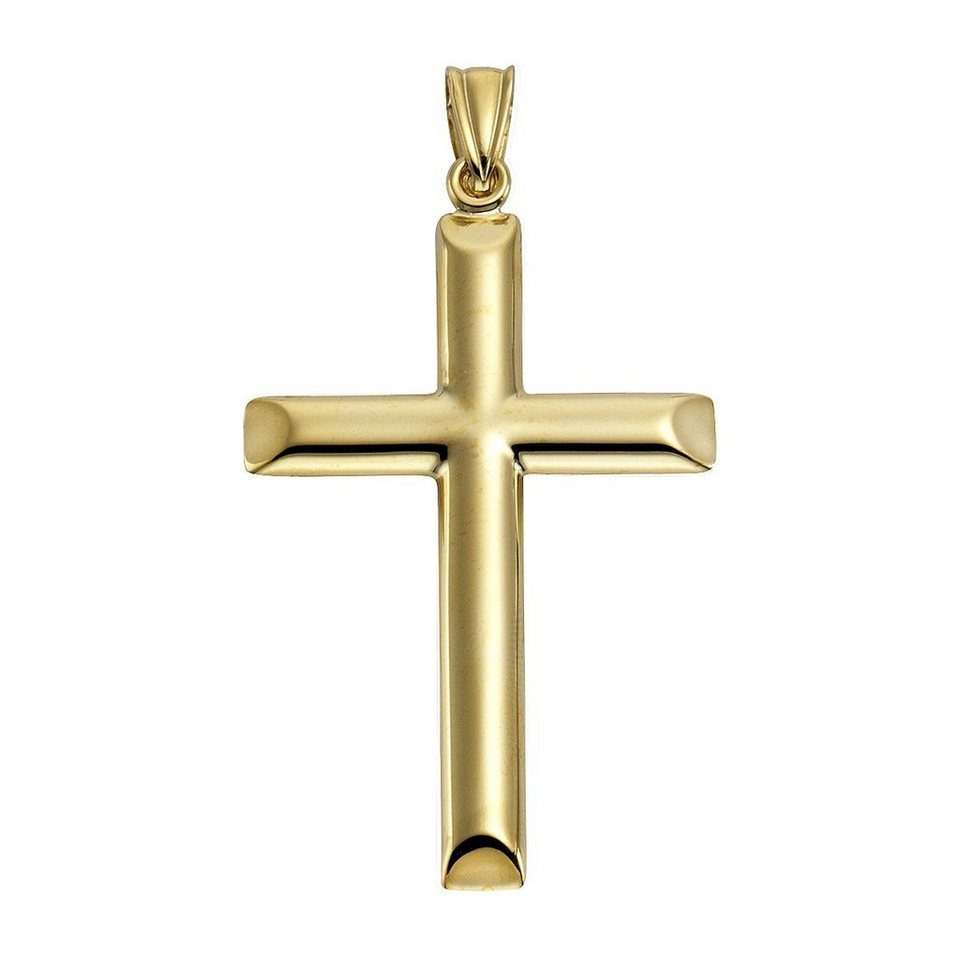 Vivance Kettenanhänger 585 Gold Motiv Kreuz, Das ideale Geschenk für  besondere Anlässe