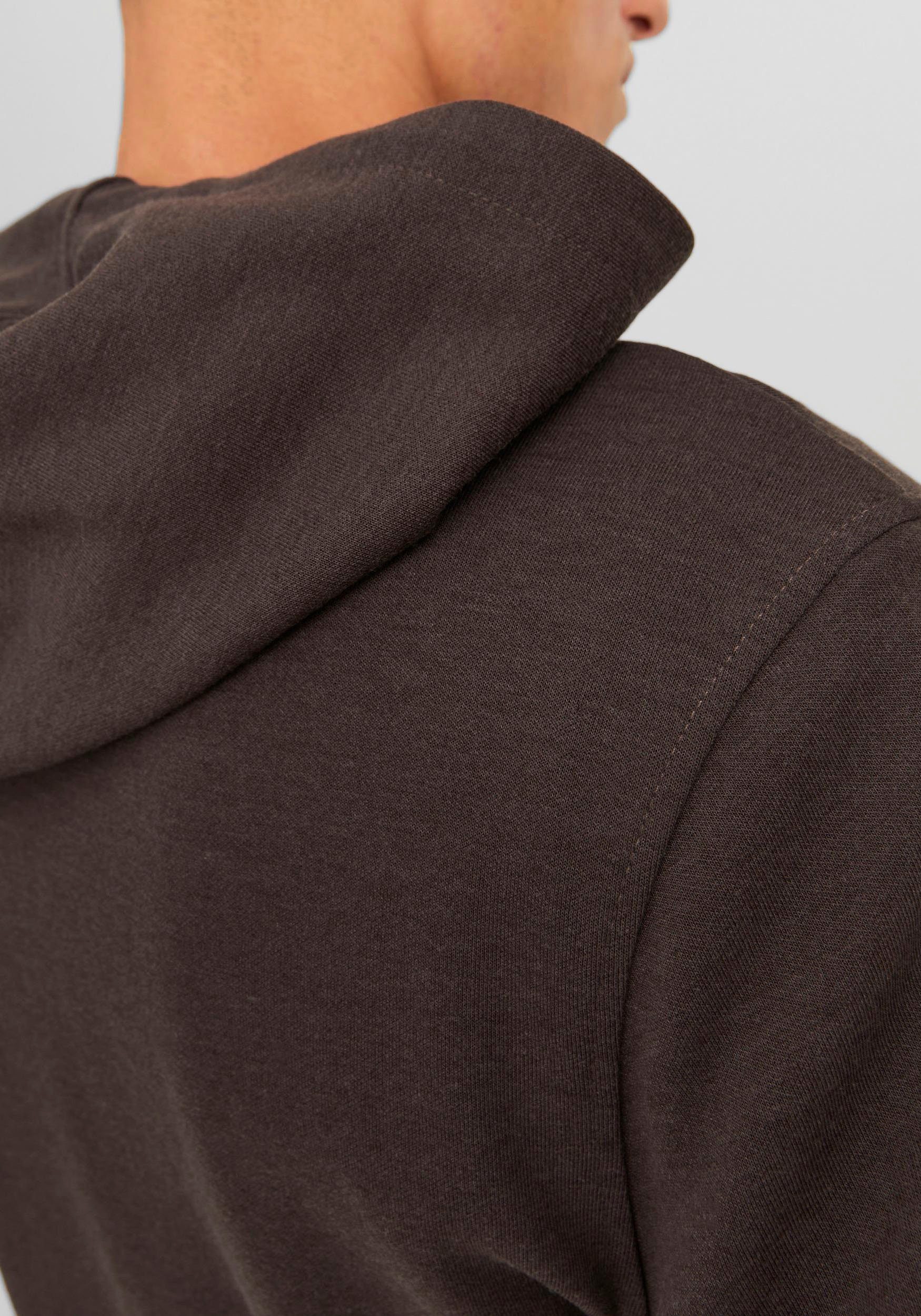 HOOD Jack NOOS. SWEAT ZIP brown Kapuzensweatjacke & seal Jones JCOAIR