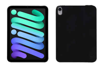 cofi1453 Tablet-Hülle Silikon Hülle Bumper Schwarz für iPad Mini 6 2021, Silikon Hülle Bumper Case TPU Soft Handyhülle Cover Schutzhülle