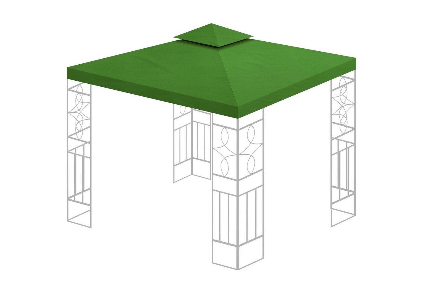 Thumbnail - habeig Pavillon-Ersatzdach Pavillondach Ersatzdach 360g/m² PVC 3x3m WASSERDICHT, 360,00 g/m², 100% wasserdicht