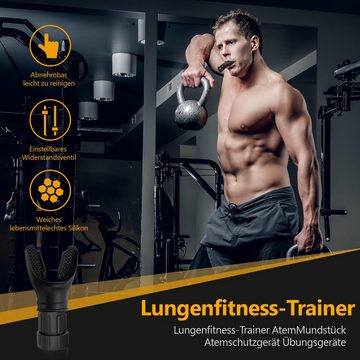 Cbei Bauchmuskelmaschine Bauchtrainer Atemtrainer, 5*10cm, stärkt die Lunge Aerobic-Training, Hochwertiges Silikon, kompakt, verstellbar, einfach, vielseitig