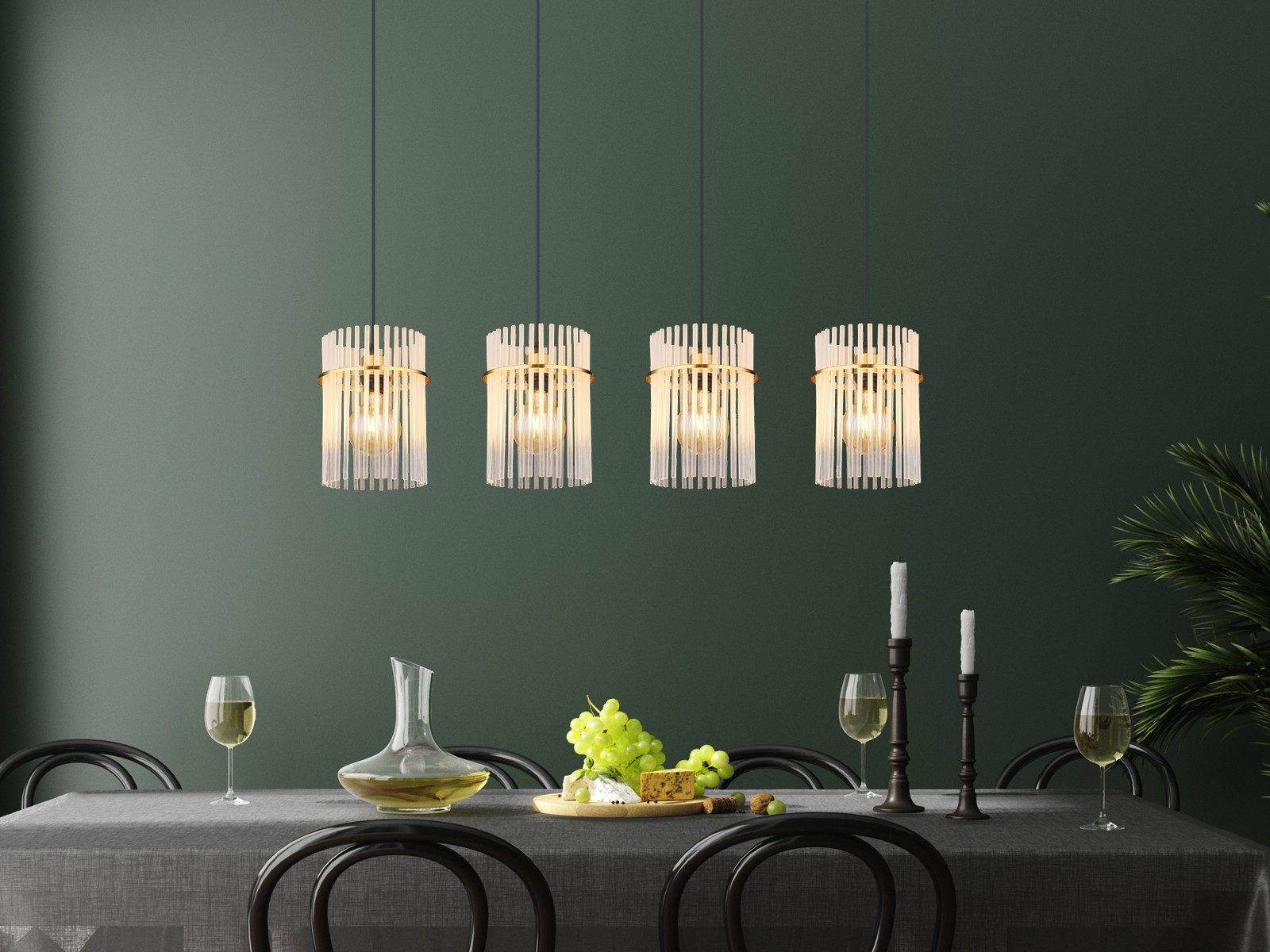 GLOBO LIGHTING LED Pendelleuchte, Dimmfunktion, LED wechselbar, warmweiß, E günstig online kaufen