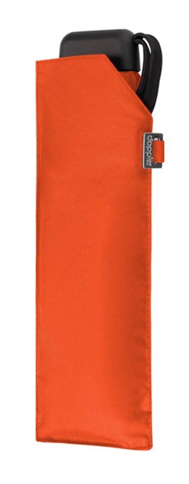 doppler® Taschenregenschirm Carbonsteel Slim uni, vibrant orange | Taschenschirme