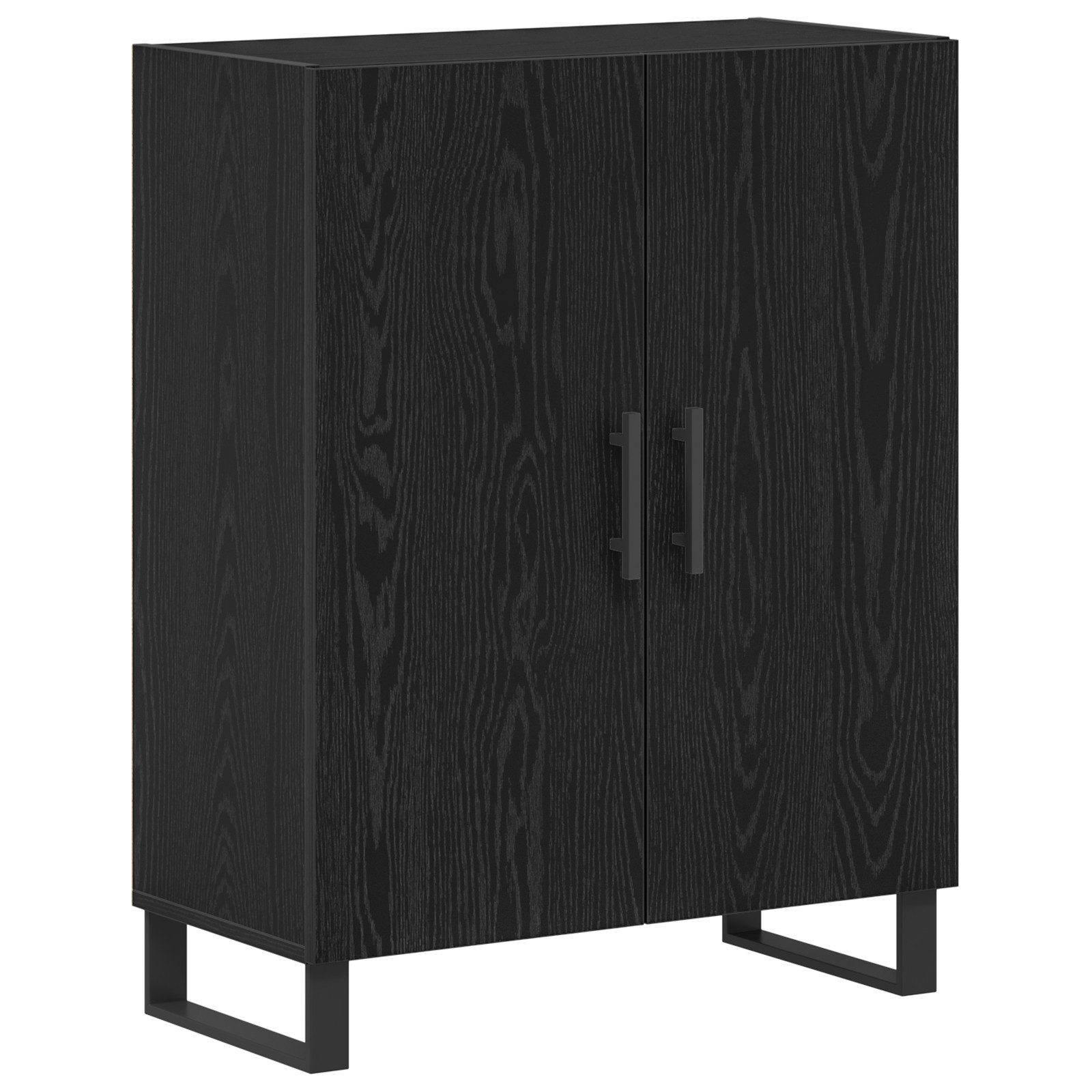 vidaXL Highboard Highboard Schwarz Eiche 69.5x34x180 günstig online kaufen