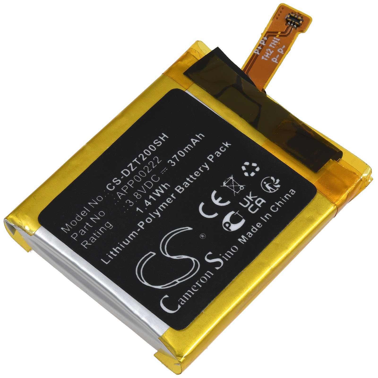 Powery Akku für Fossil Typ APP00222 Akku 370 mAh (3.8 V)