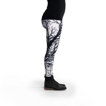 cosey Leggings Bunte Bedruckte Motiv-Leggings Baum/Wald (Einheitsgröße XS-L)