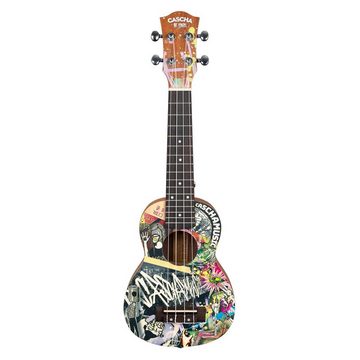 Cascha Ukulele Art Series - Urban, Set, mit Tasche und 3 Plektren