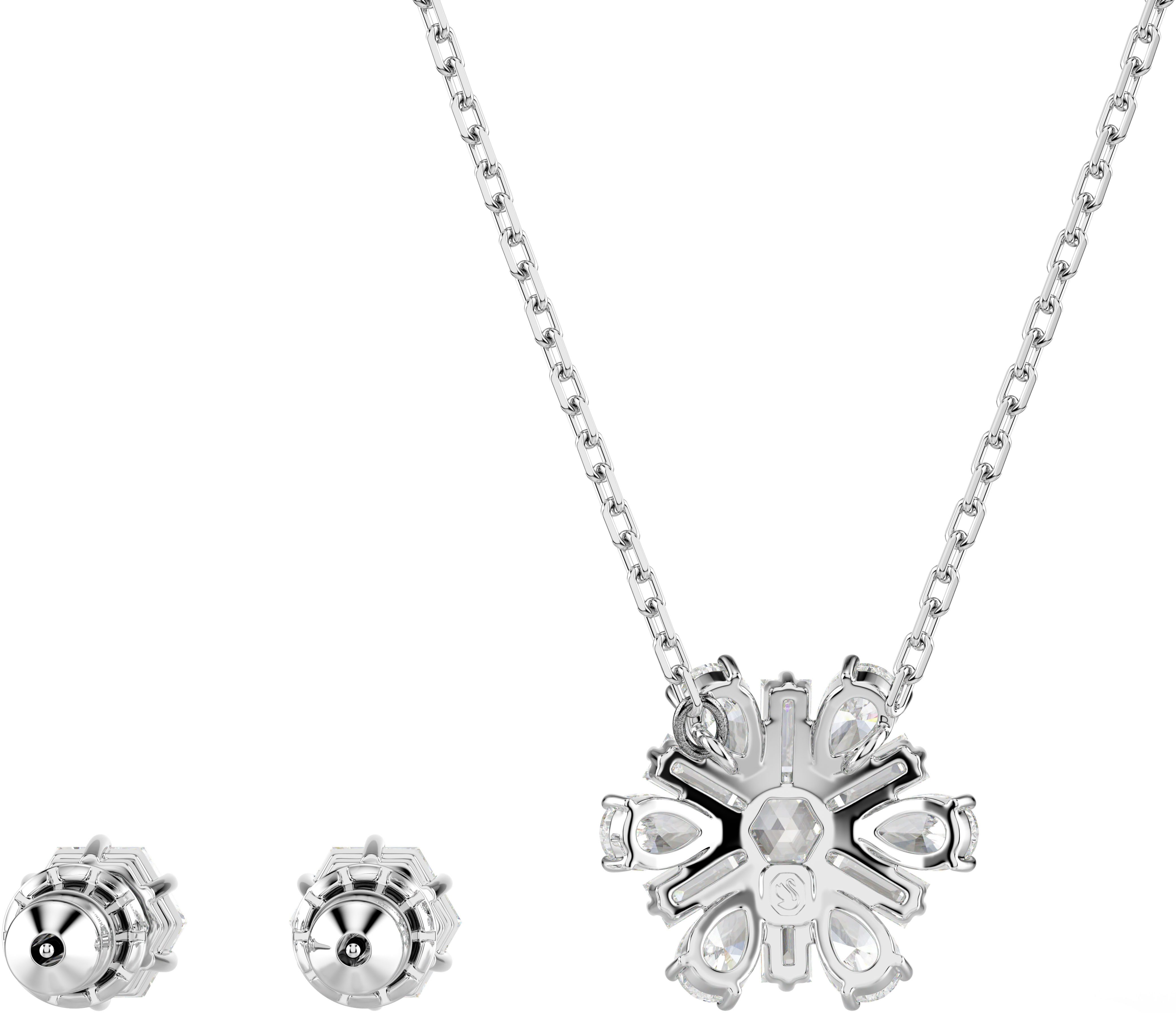 Swarovski Ohrring und Ketten Set Idyllia E Florere Schneeflocke (Set, 3-tlg günstig online kaufen