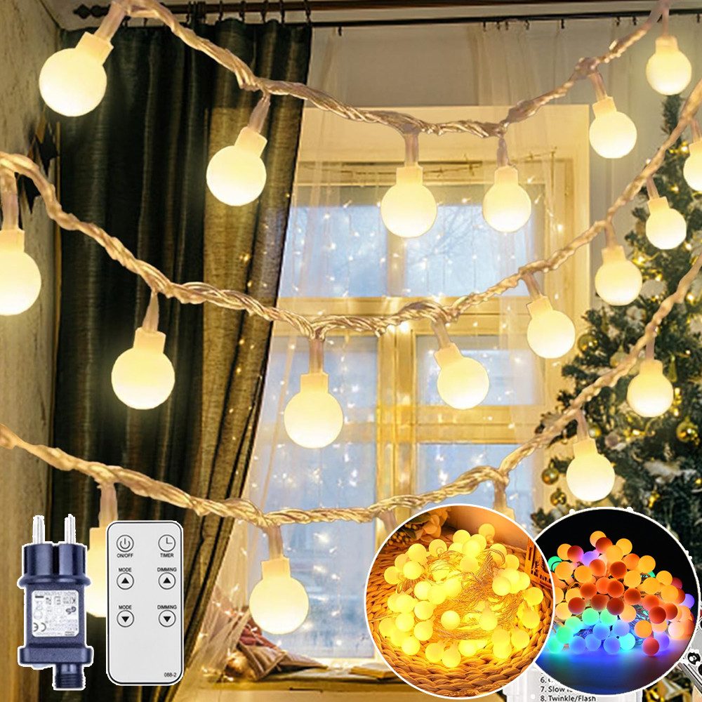 XERSEK Lichterkette 20M 150LED Kugel Partybeleuchtung günstig online kaufen