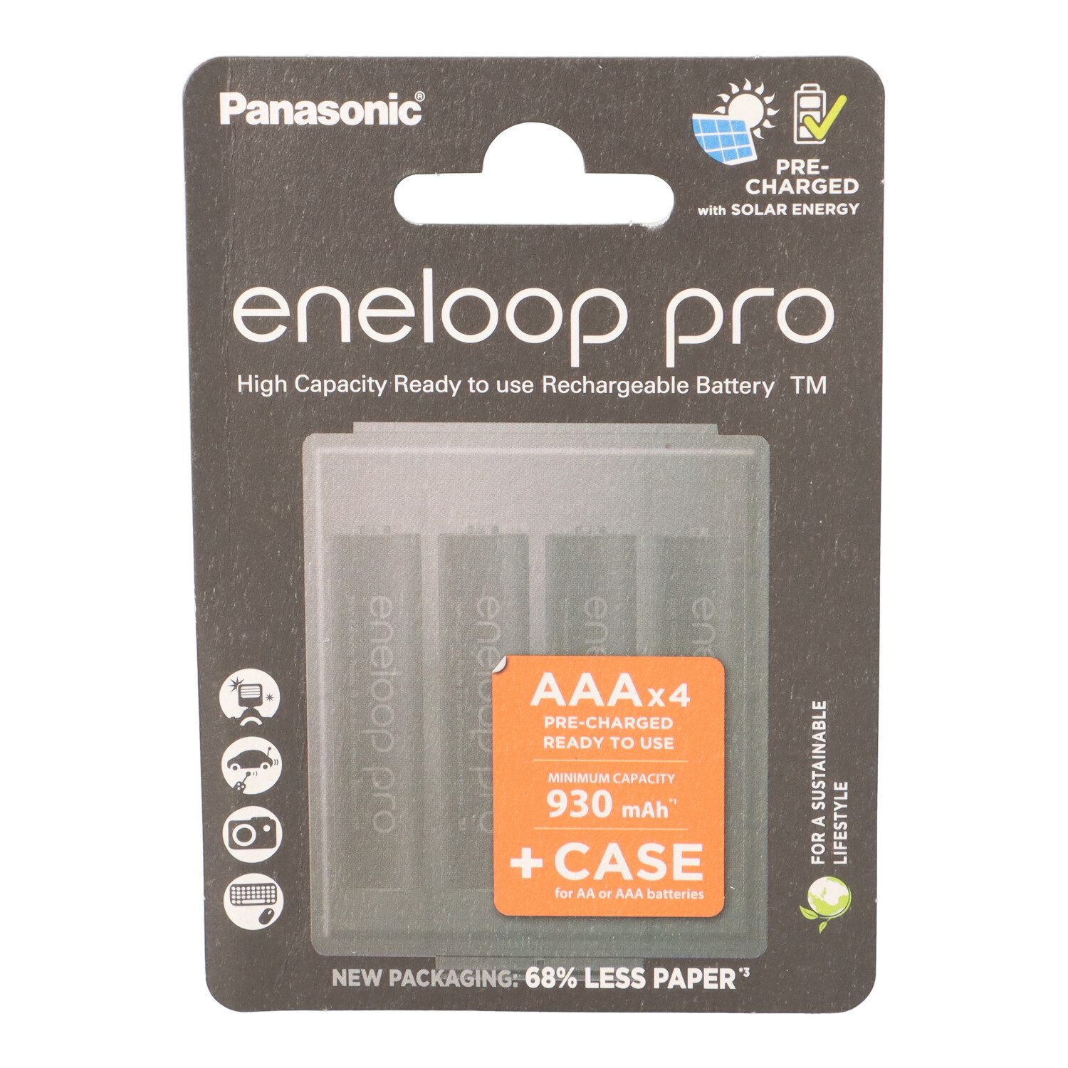 eneloop 4x eneloop pro Micro Akku BK-4HCDEC4BE Ni-MH 1,2 V / 930mAh Akku