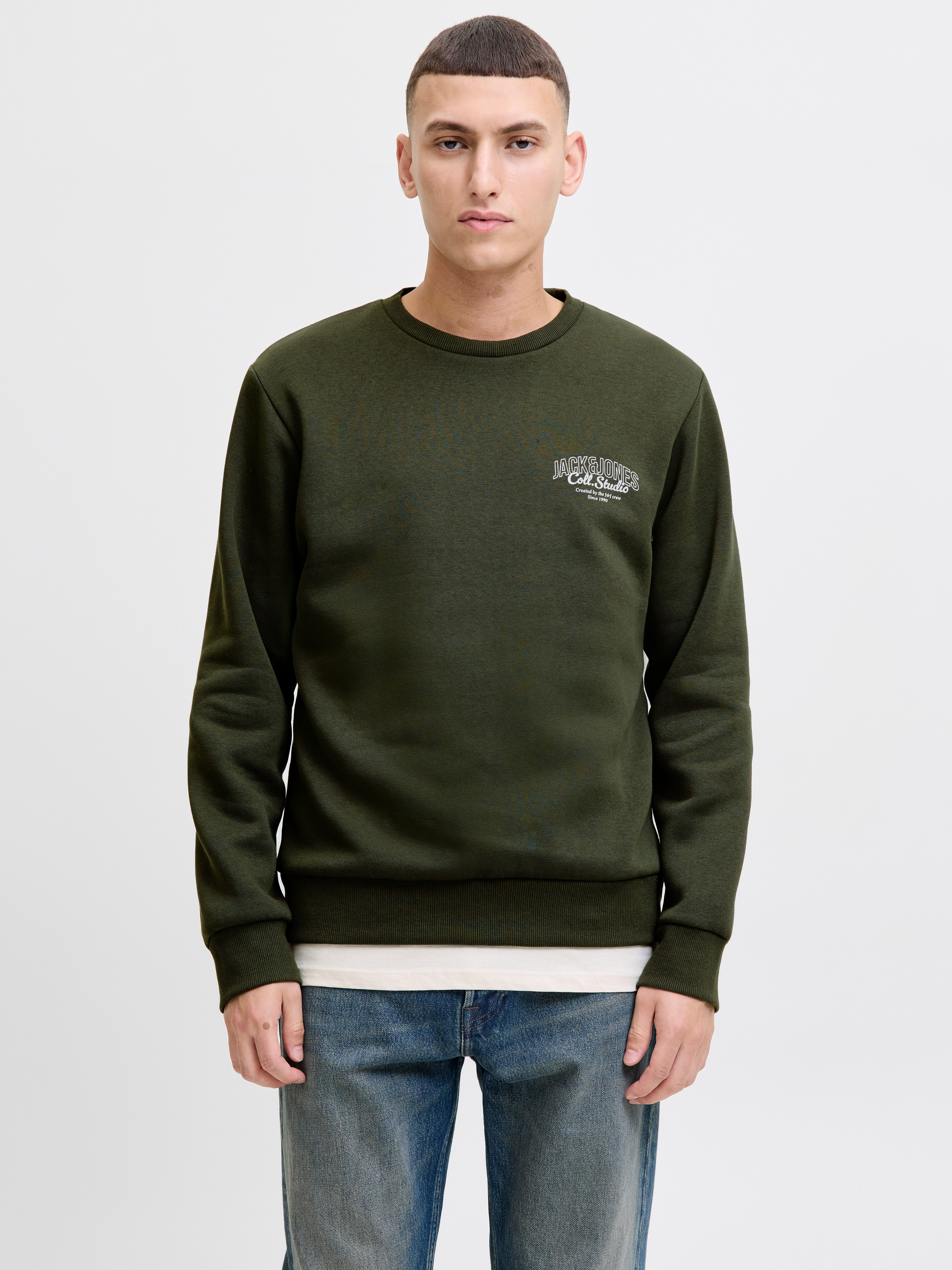 Jack & Jones Sweatshirt JJMAKOTO SWEAT CREW NECK