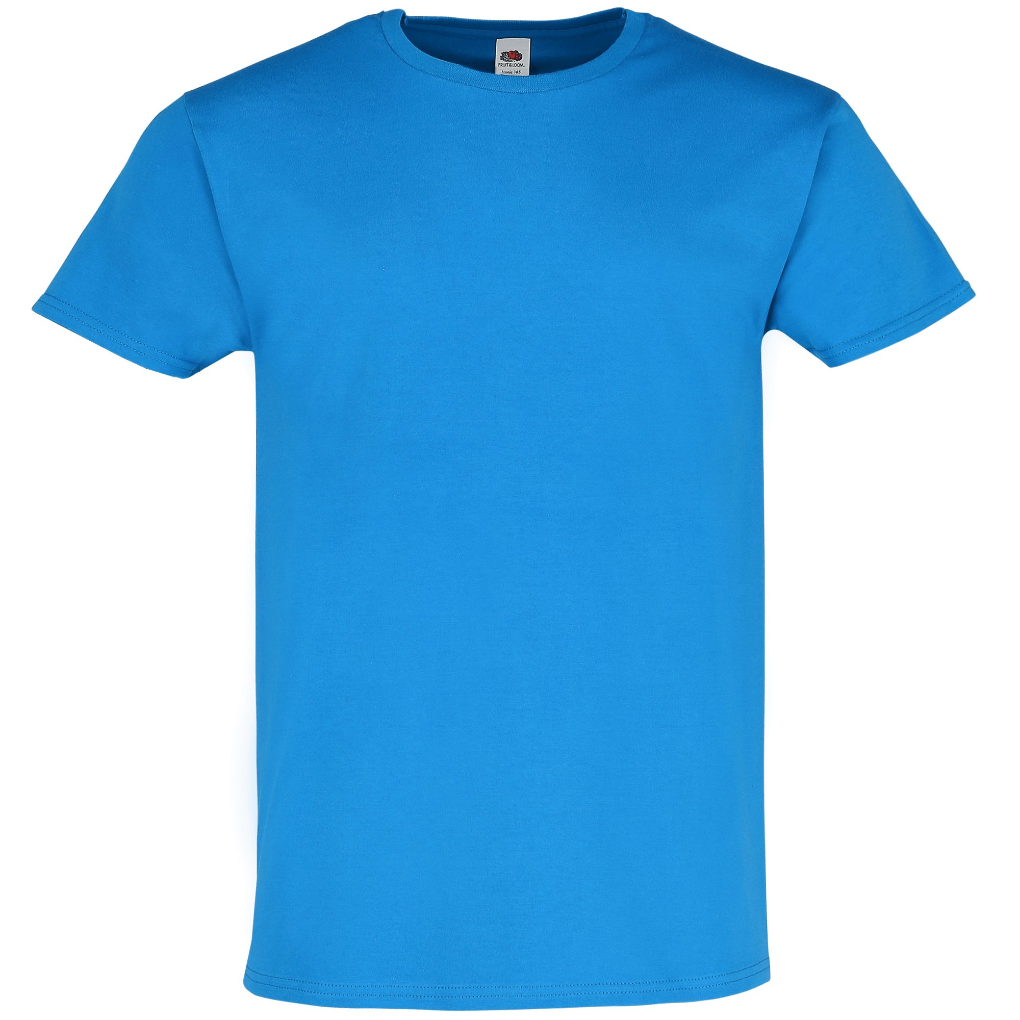 Fruit of the Loom Rundhalsshirt Ringspun Premium T-Shirt azurblau
