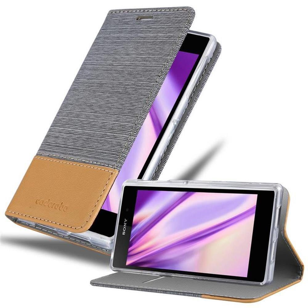 Cadorabo Handyhülle für Sony Xperia Z1 Hülle Sony Xperia Z1, Klappbare Handy Schutzhülle - Hülle - mit Standfunktion und Kartenfach