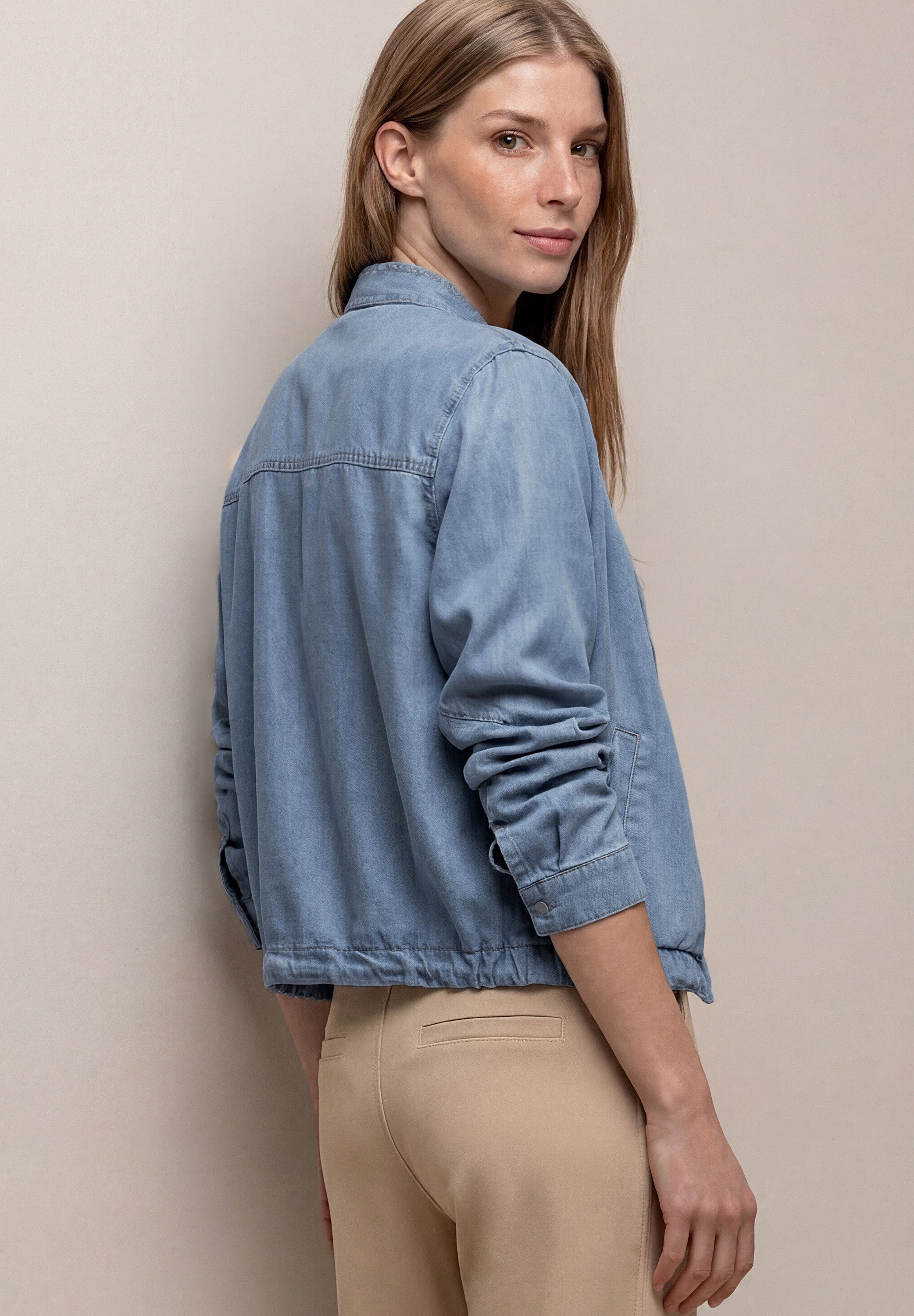 STREET ONE Blouson mit Stehkragen aus Lyocell