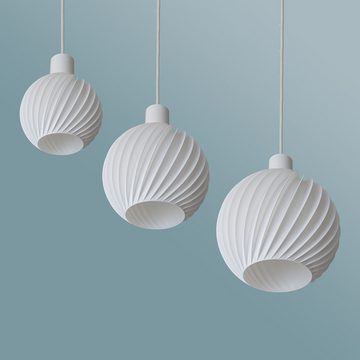 Shapes - Decorations LED Pendelleuchte Shapes - Decorations: Ball Twist by Martin Žampach, Leuchte, ohne Leuchtmittel, 3D-Druck, Hängeleuchte, IKEA, E27, Designer, Nachhaltig, LED-Leuchte