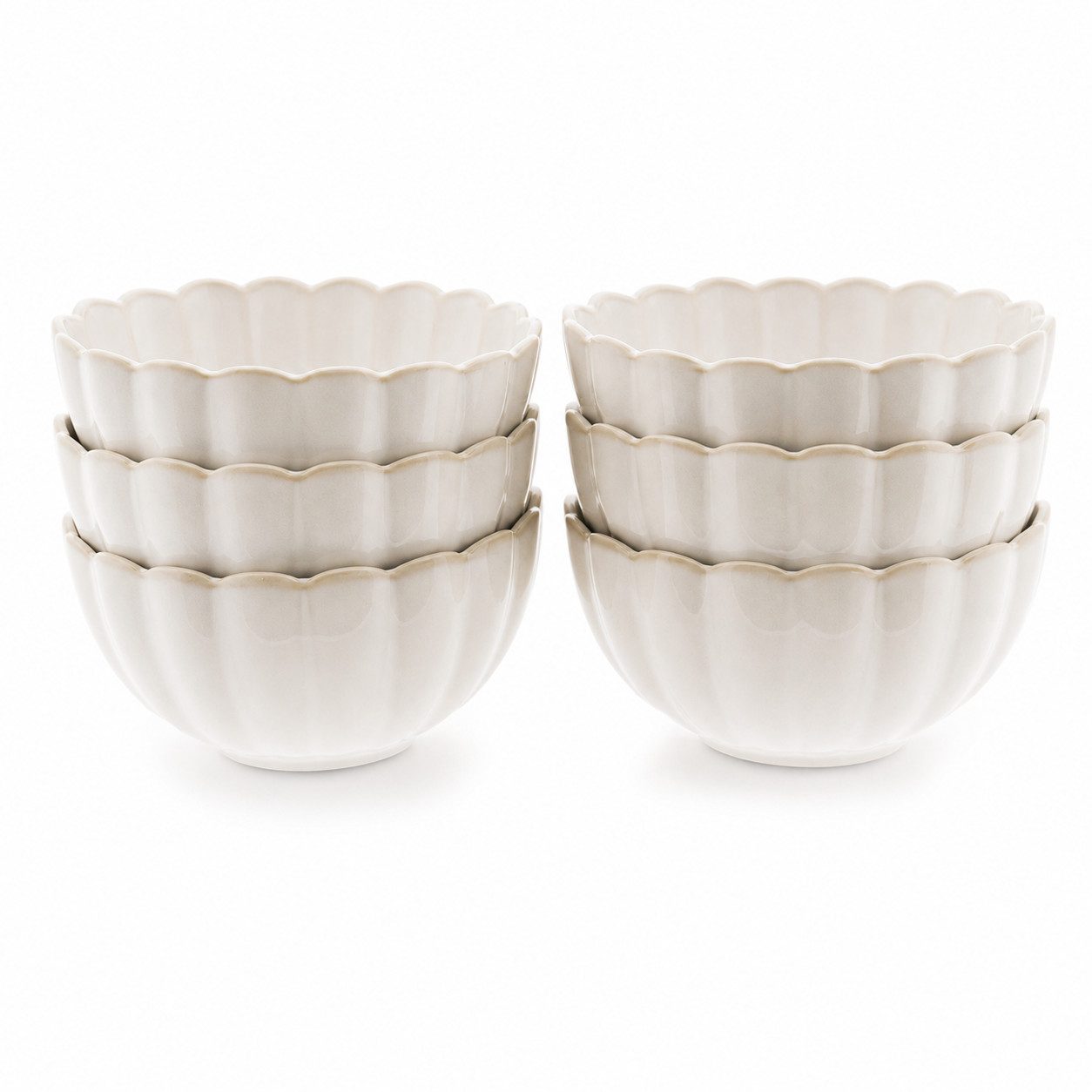 EmirtexHome Müslischale Bloomy 6er Müslischalen Set 11,5x 5 cm, Porzellan, (6-tlg)
