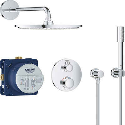 Grohe Duschsystem Grohtherm, 1 Strahlart(en), Packung, mit langlebieger und scheinender Oberfläche