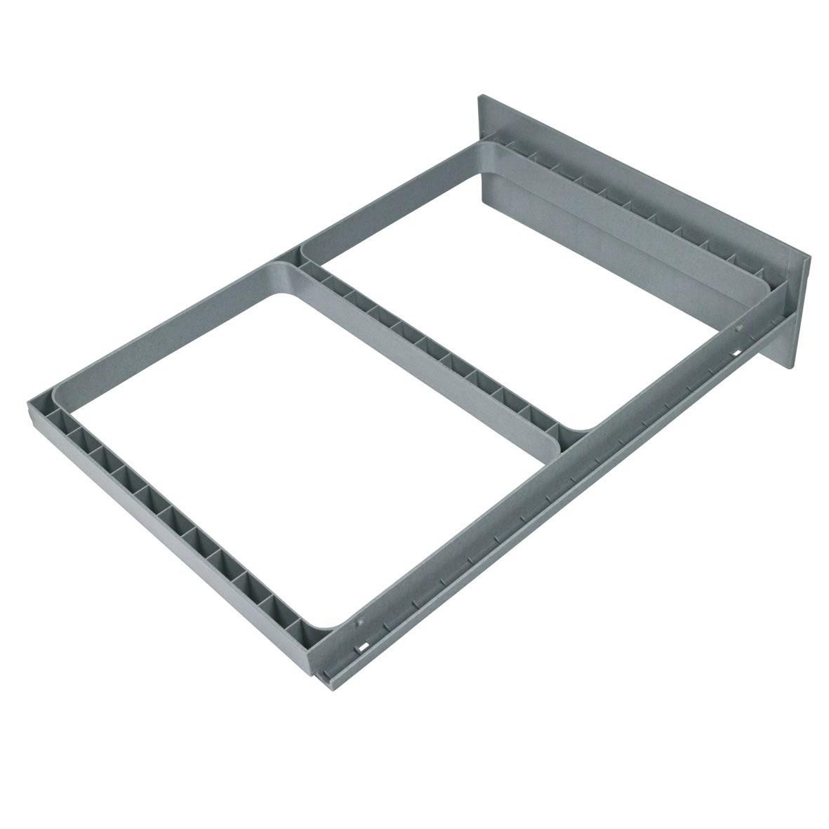 Hailo Einbaumülleimer Hailo Clipsrahmen 1094099 graublau für Raumspar-Tandem und Rondo – Bild 2 von 5
