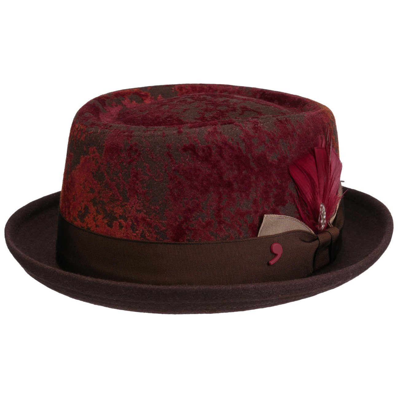 Alfonso D´Este Fedora (1-St) Stoffhut mit Futter, Made in Italy