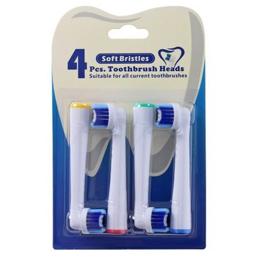 AccuCell Blutdruckmessgerät 4 Stück Cleaning Brush V2 Ersatz-Zahnbürstenkopf für elektrische Zahn