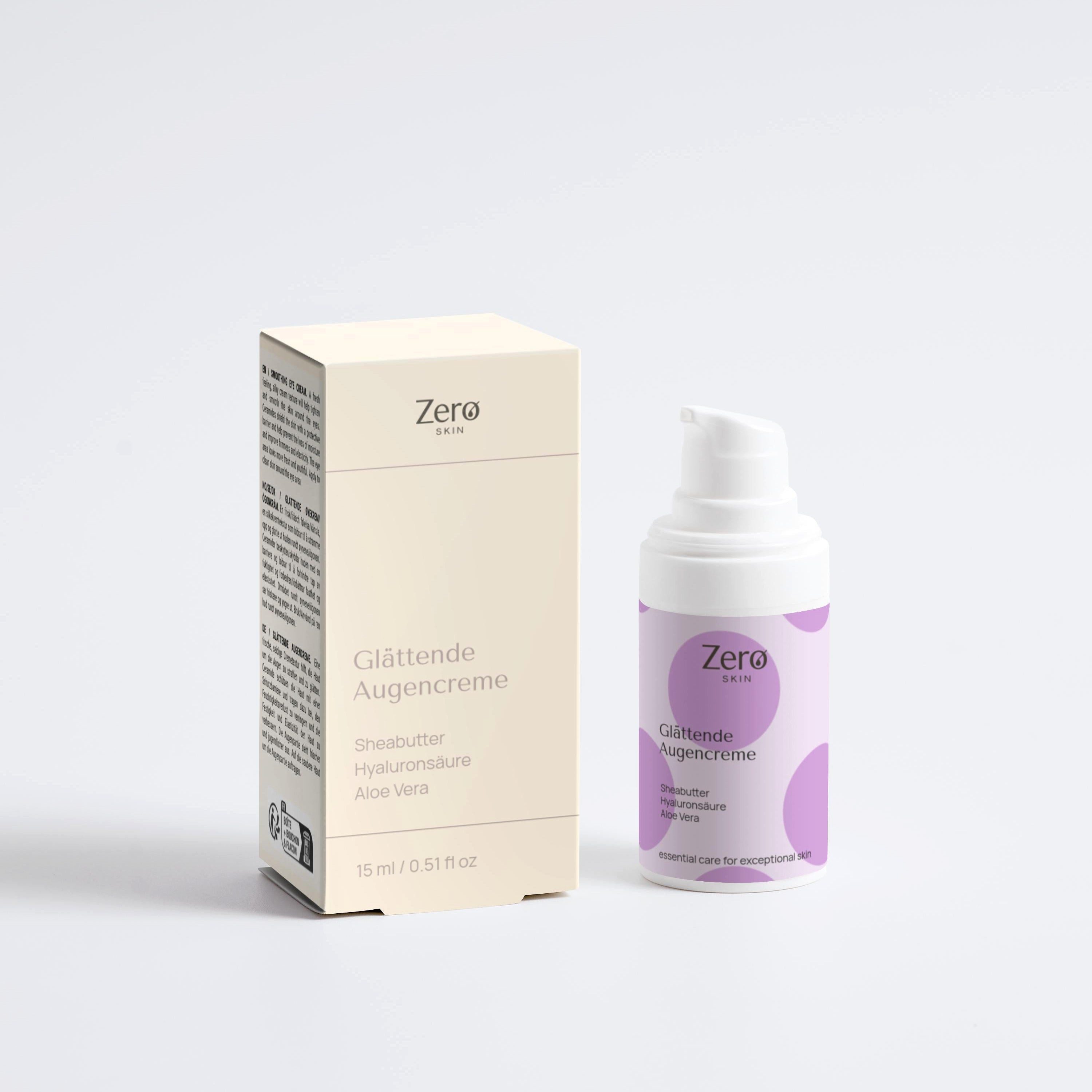 Zero Skin Augencreme Glättende Augencreme - 15 ml, Zertifizierte Naturkosmetik