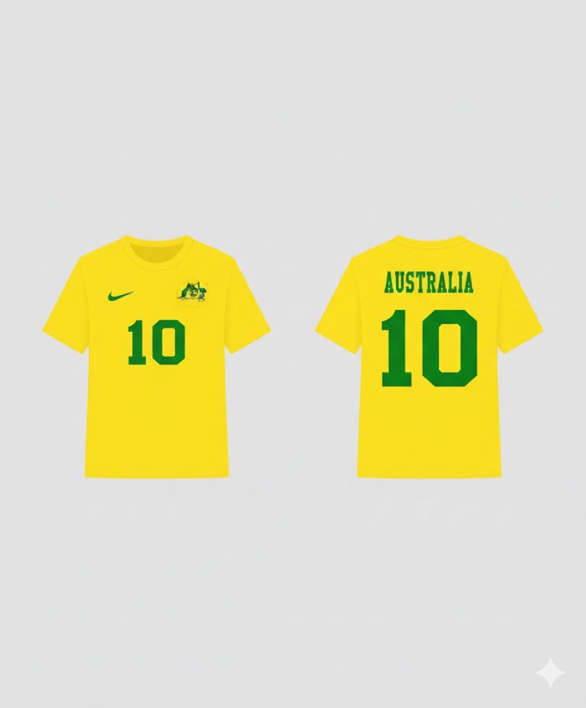 Blondie & Brownie T-Shirt Kinder Australien Sport Trikot Fußball Weltmeister Meister WM