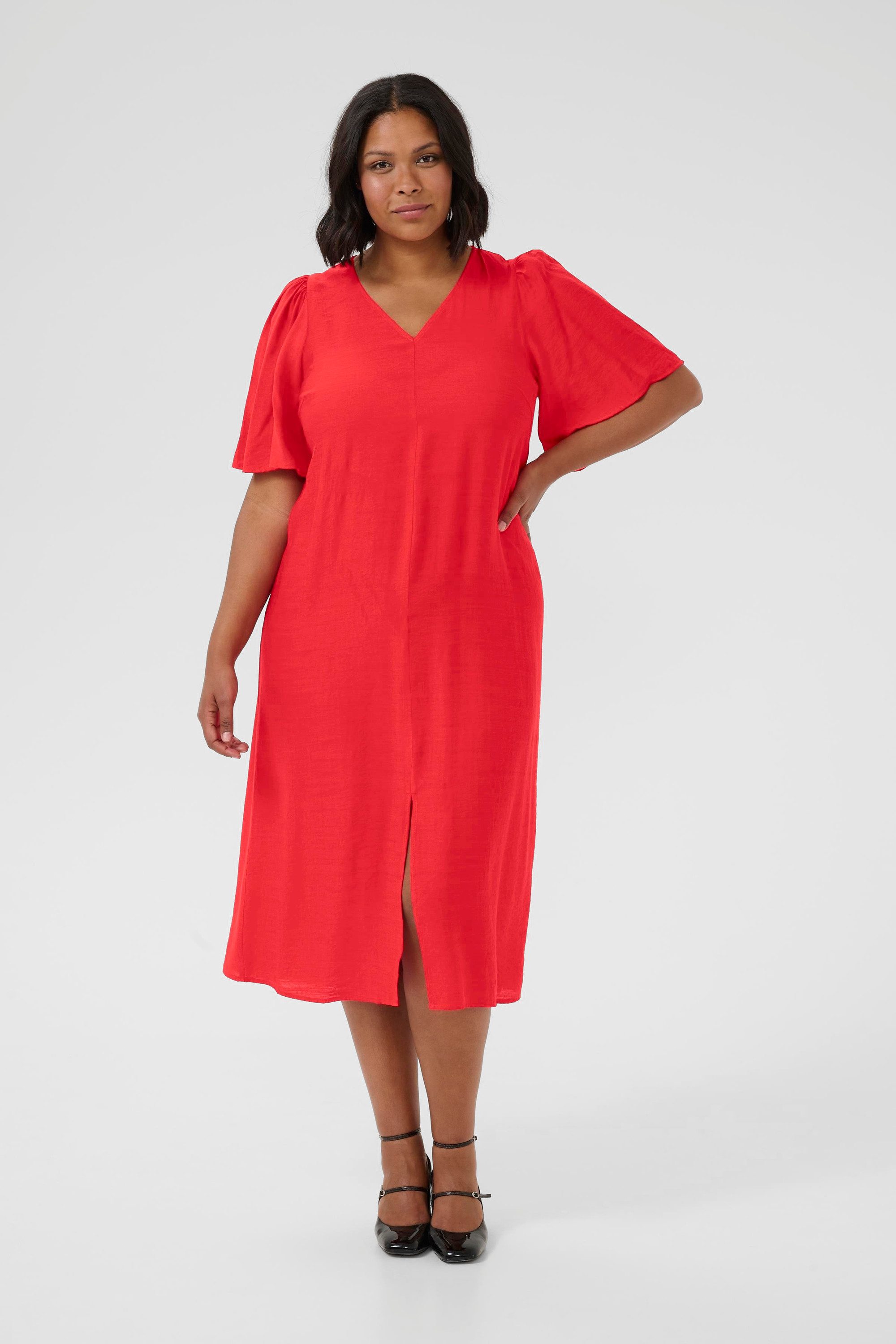 KAFFE Curve Blusenkleid Kleid KCtera Große Größen