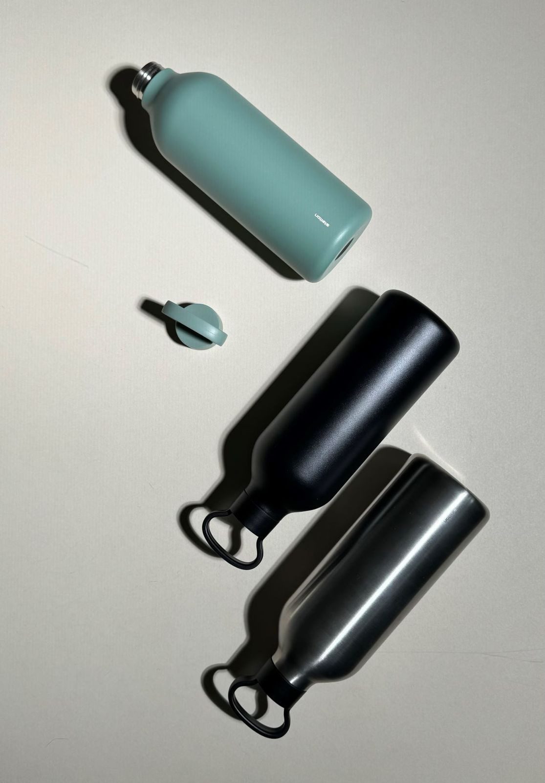 Stelton Thermobecher Tabi Isolierflasche 1 Liter - dusty green, Kunststoff, Silikone, stelton Tabi Isolierflasche 1 Liter - dusty green