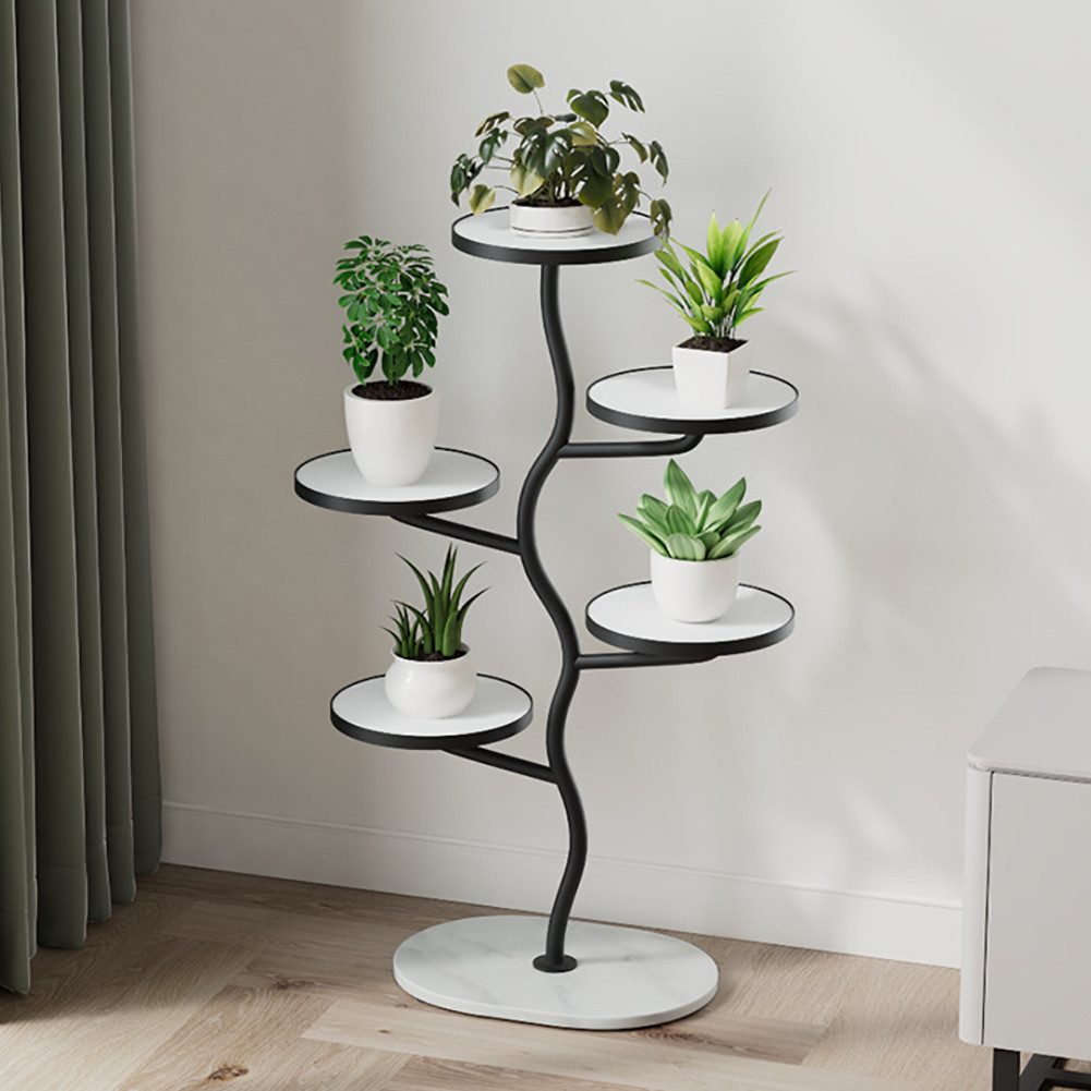 GarveeMore Blumenständer Pflanzenständer Indoor, 5-stöckiger Eck-Pflanzenst günstig online kaufen