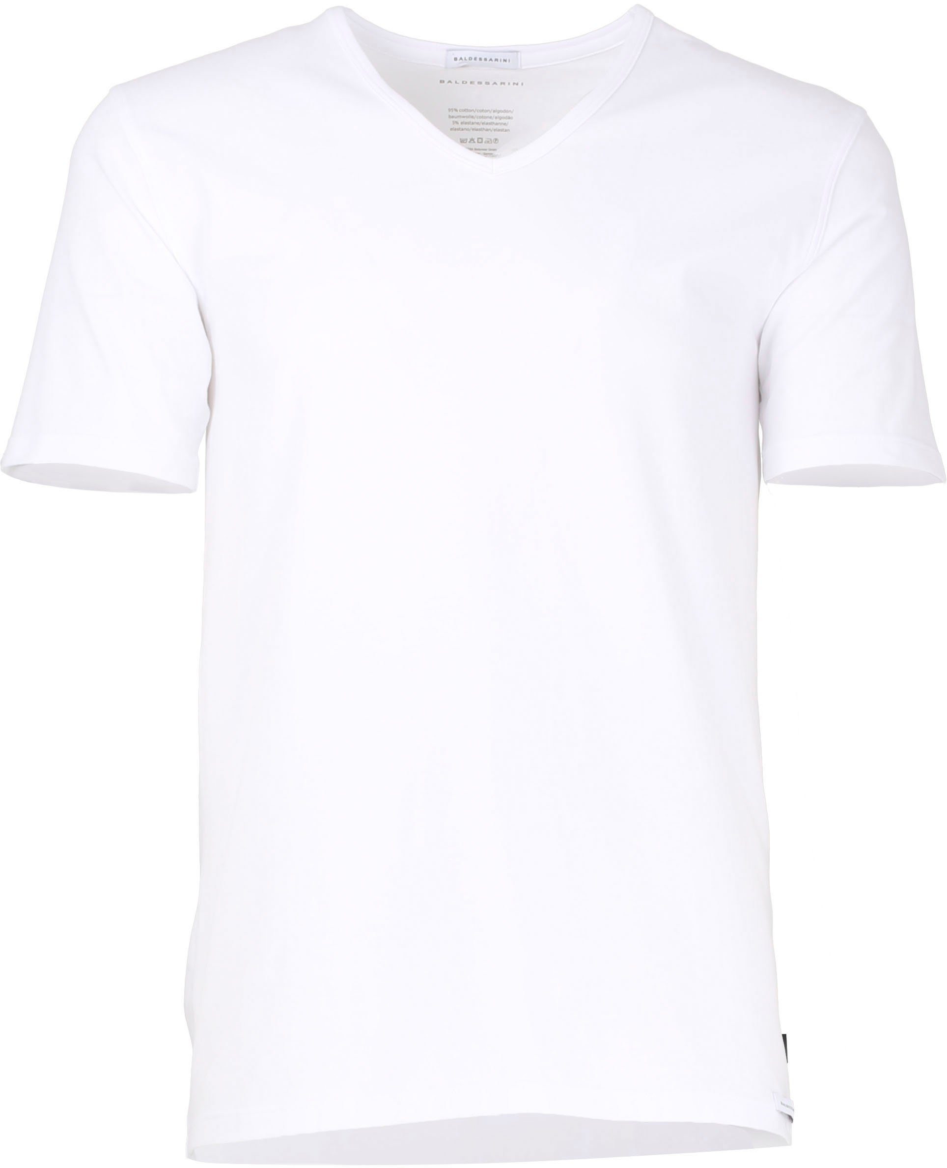 BALDESSARINI Unterhemd Shirt, 1/2, V-Aussc weiß-hell-uni