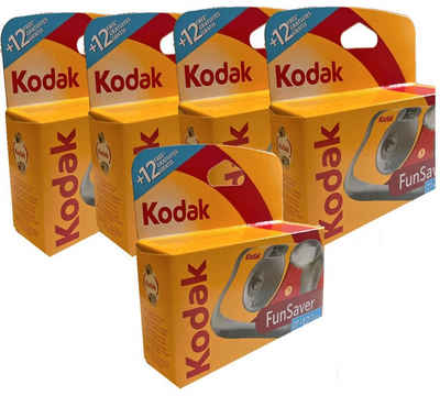 Kodak 5 x Einwegkamera Kodak Fun Saver 27+12 ISo 800 Einwegkamera