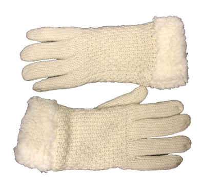 Megaman Jeans Strickhandschuhe »Handschuhe Damen Winter Warme warm gefüttert Winterhandschuhe Thermostrickhandschuhe Fleece für Frauen«