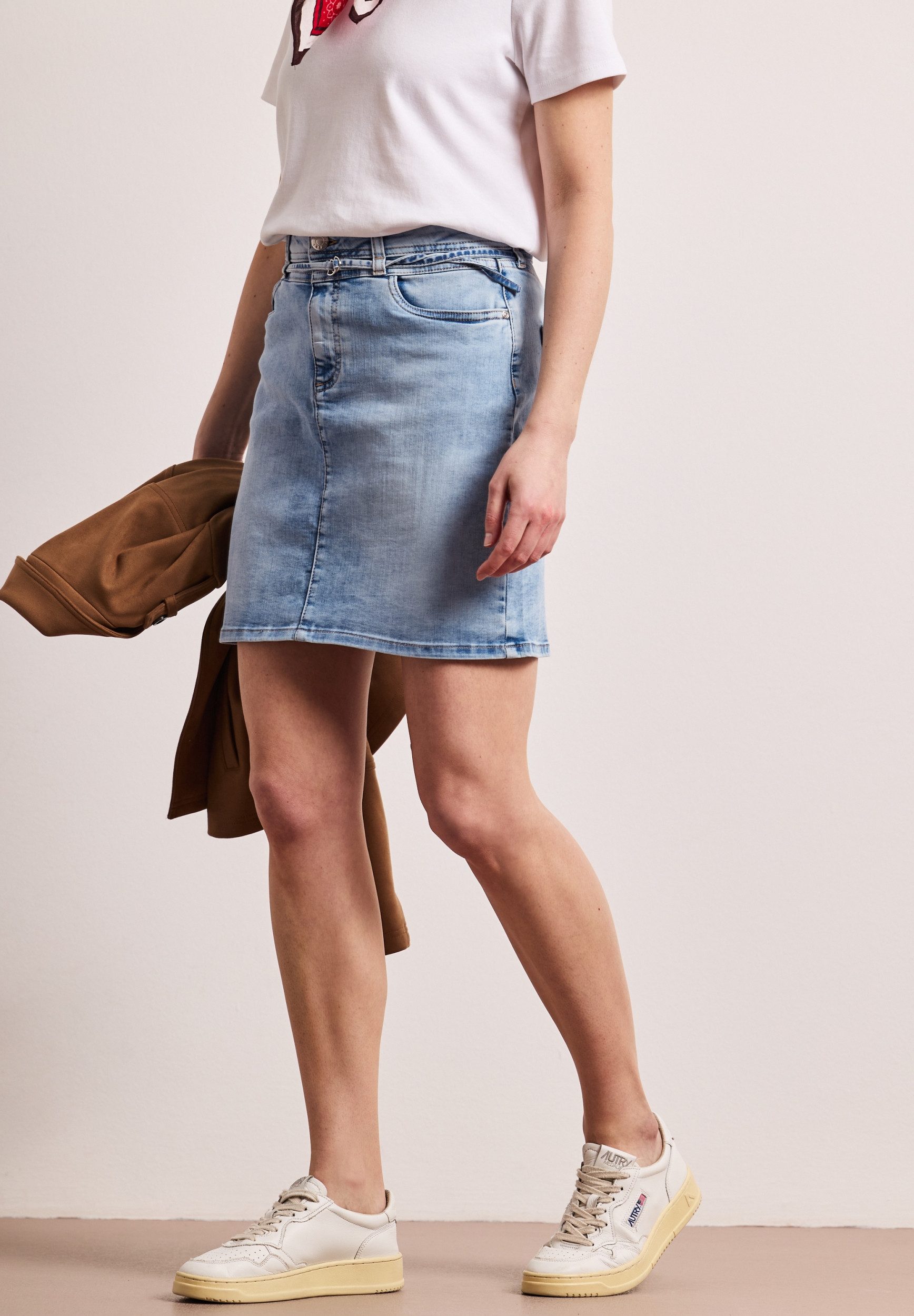 STREET ONE Sommerrock Style Skirt.hw.bleach wash