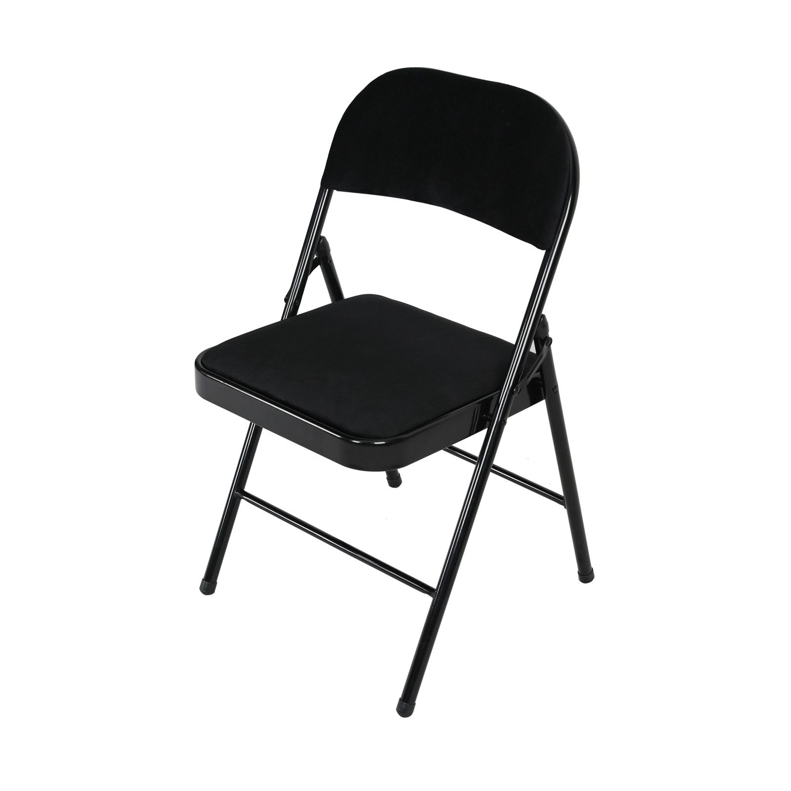 HTI-Living Klappstuhl Klappstuhl Wedigo Velvet Schwarz (Stück, 1 St), Gästestuhl Familienfeiern Firmenveranstaltungen