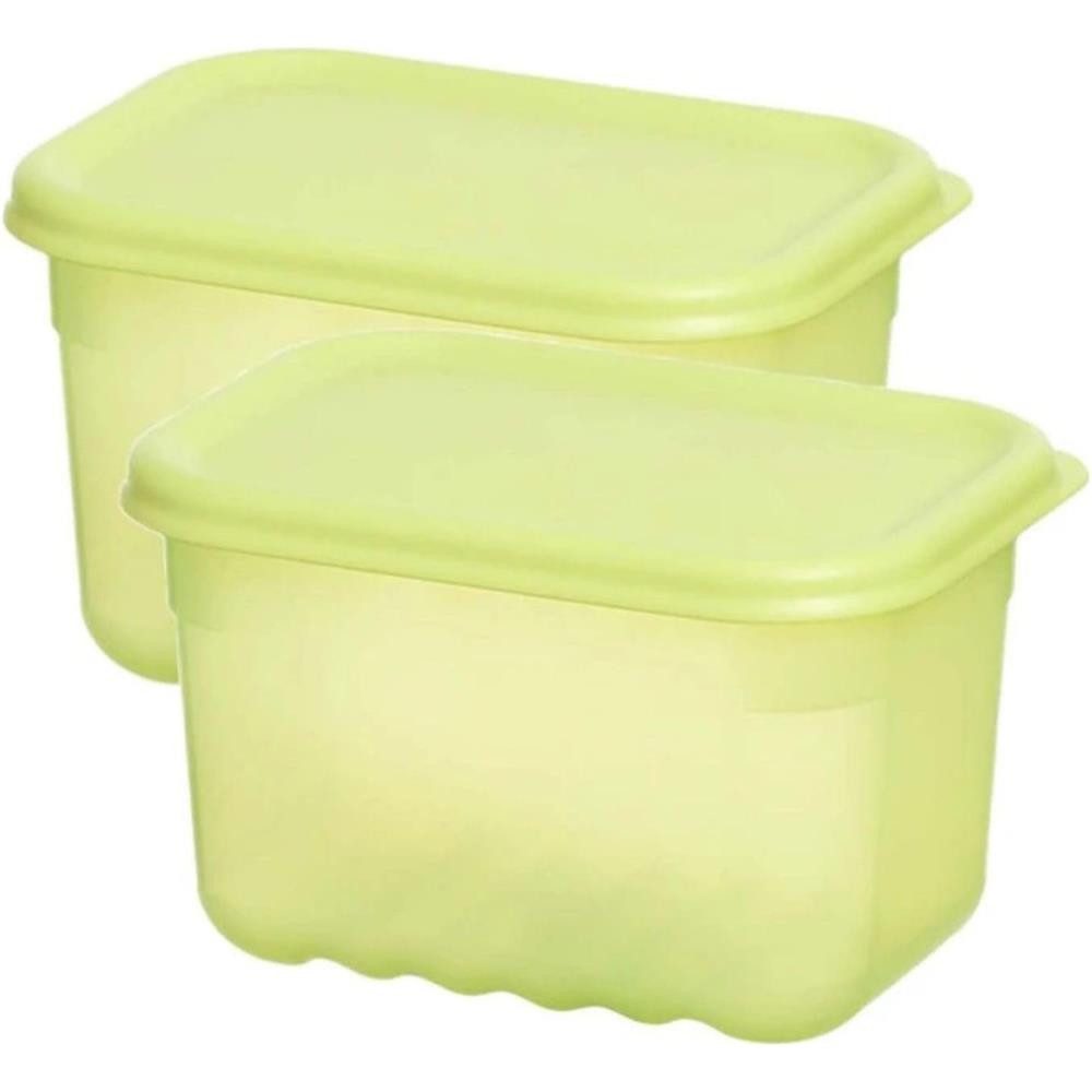 LocknLock Vorratsdose Fresh Block Frischebehälter, Kunststoff, (2-tlg), Breath Care, Ethylen-Absorption, Doppelverschluss, antibakteriell