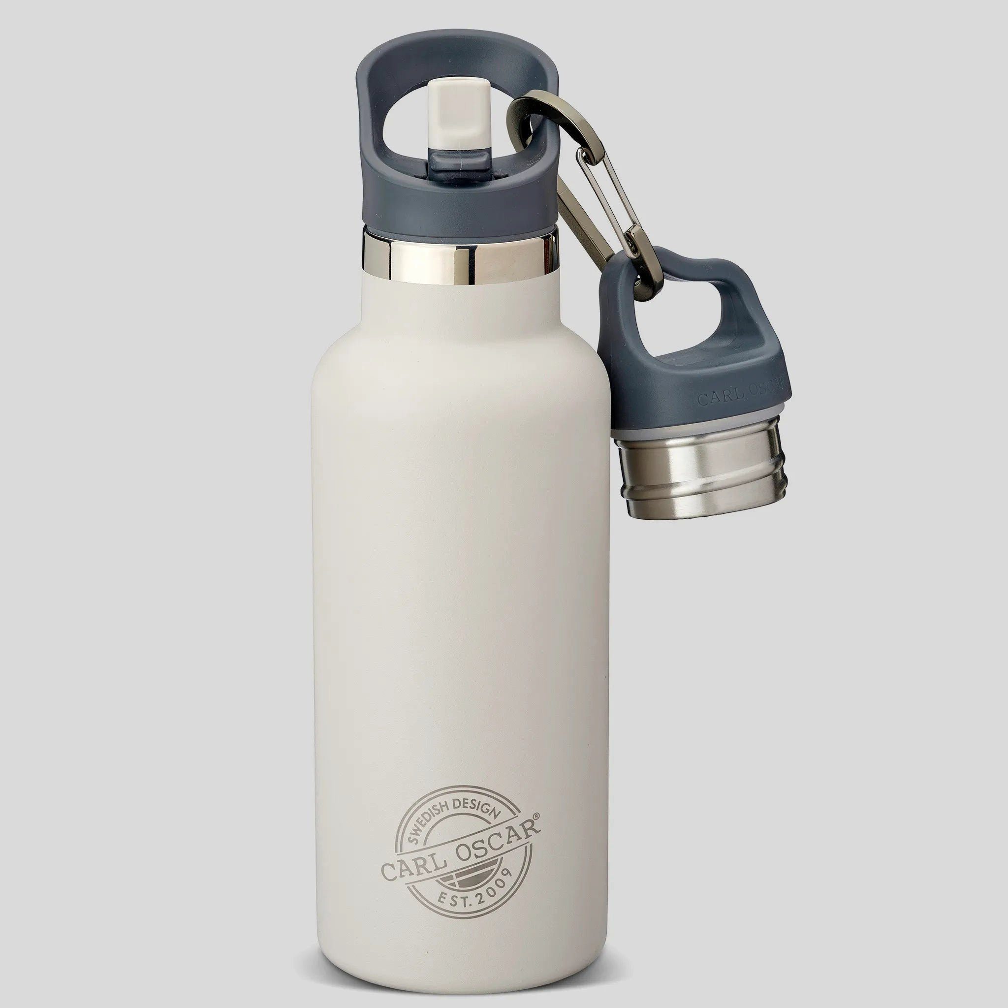 Carl Oscar Isolierflasche Carl Oscar TEMPflask™ 0,5 L Kühlflasche - Grau | Isolierflaschen