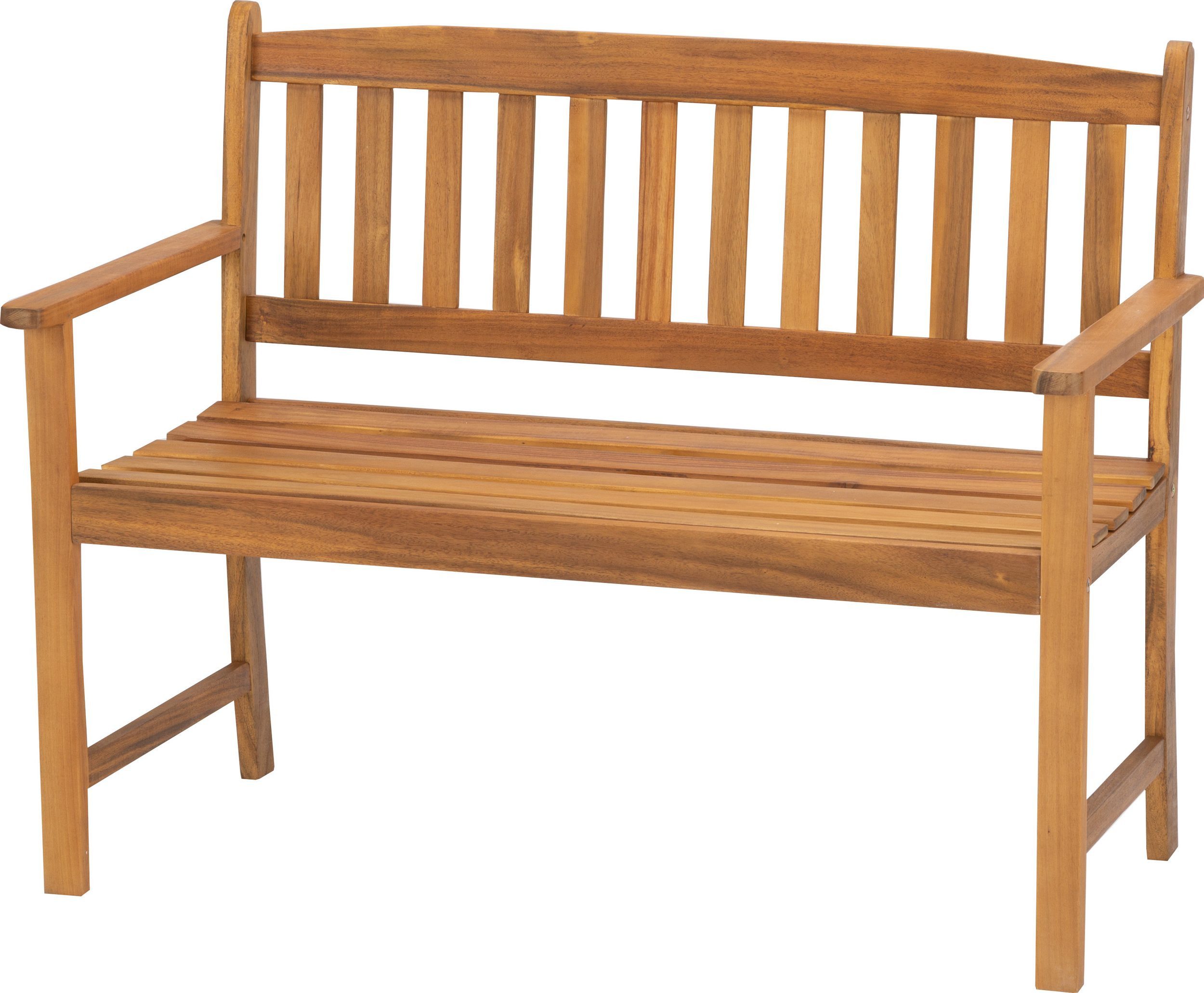 acamp Sitzbank 2-Sitzer Gartenbank aus Holz Woody (Gartenmöbel), Bank, Parkbank, 2-Sitzer, 110x56x86