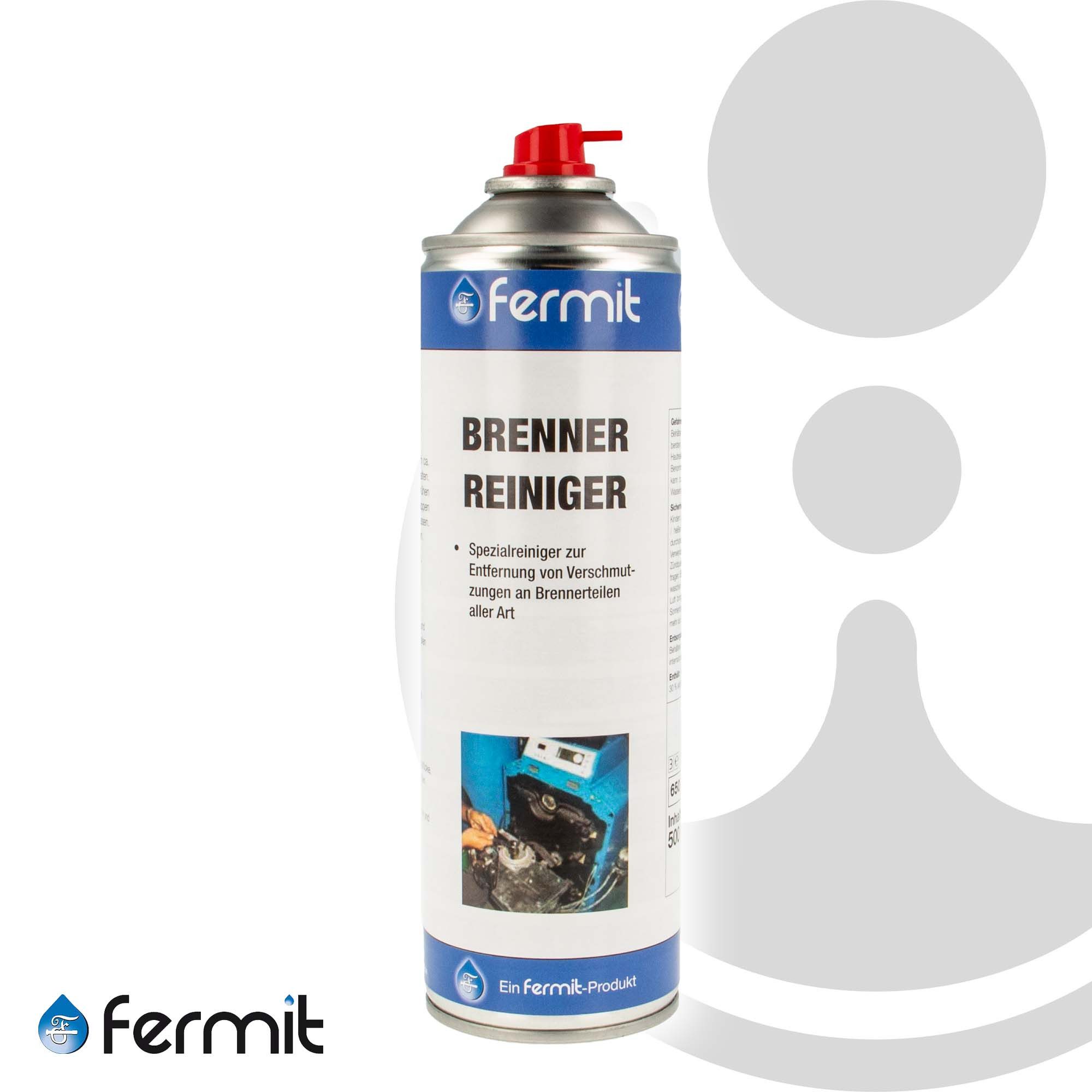 Fermit Brennerreiniger Spray 18006, Sprühdose mit 500 ml Allzweckreiniger