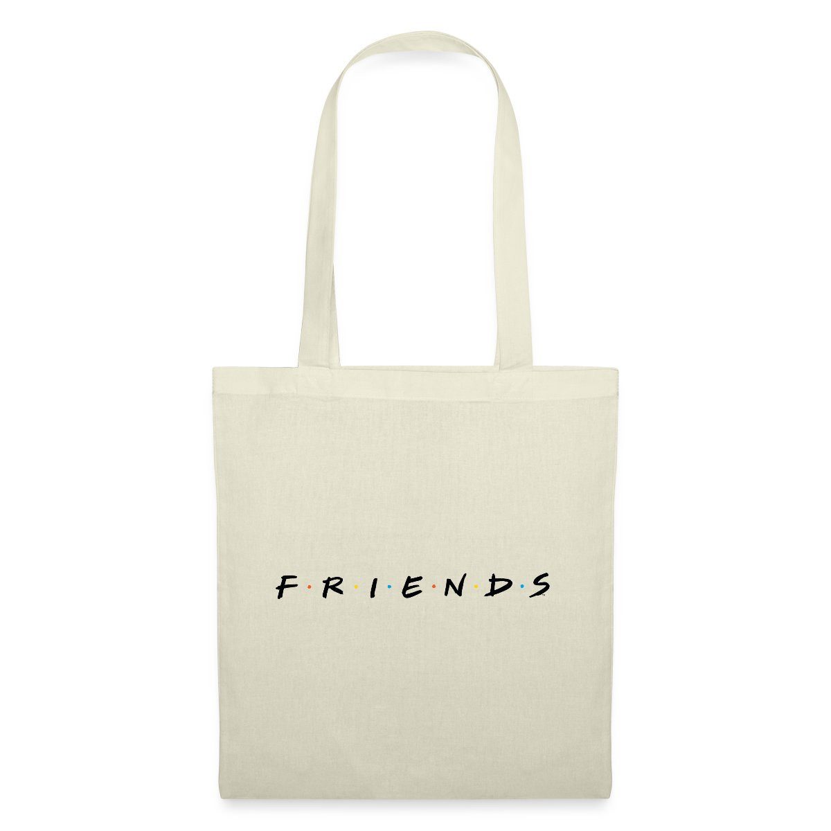 Henkeltasche Friends Logo Schwarz Stoffbeutel