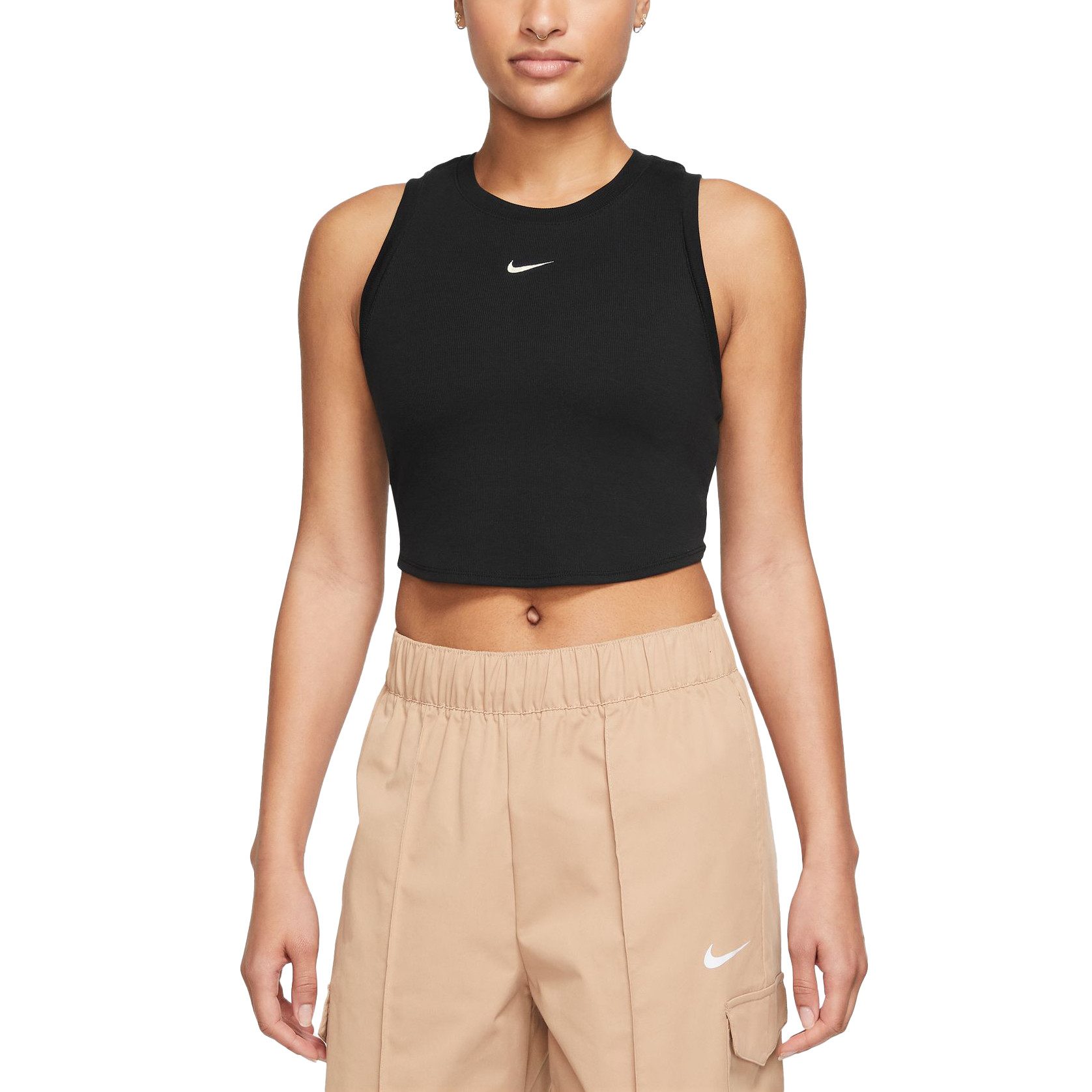 Nike Crop-Top Nike Sportswear Essentials Ribbed Cropped Top