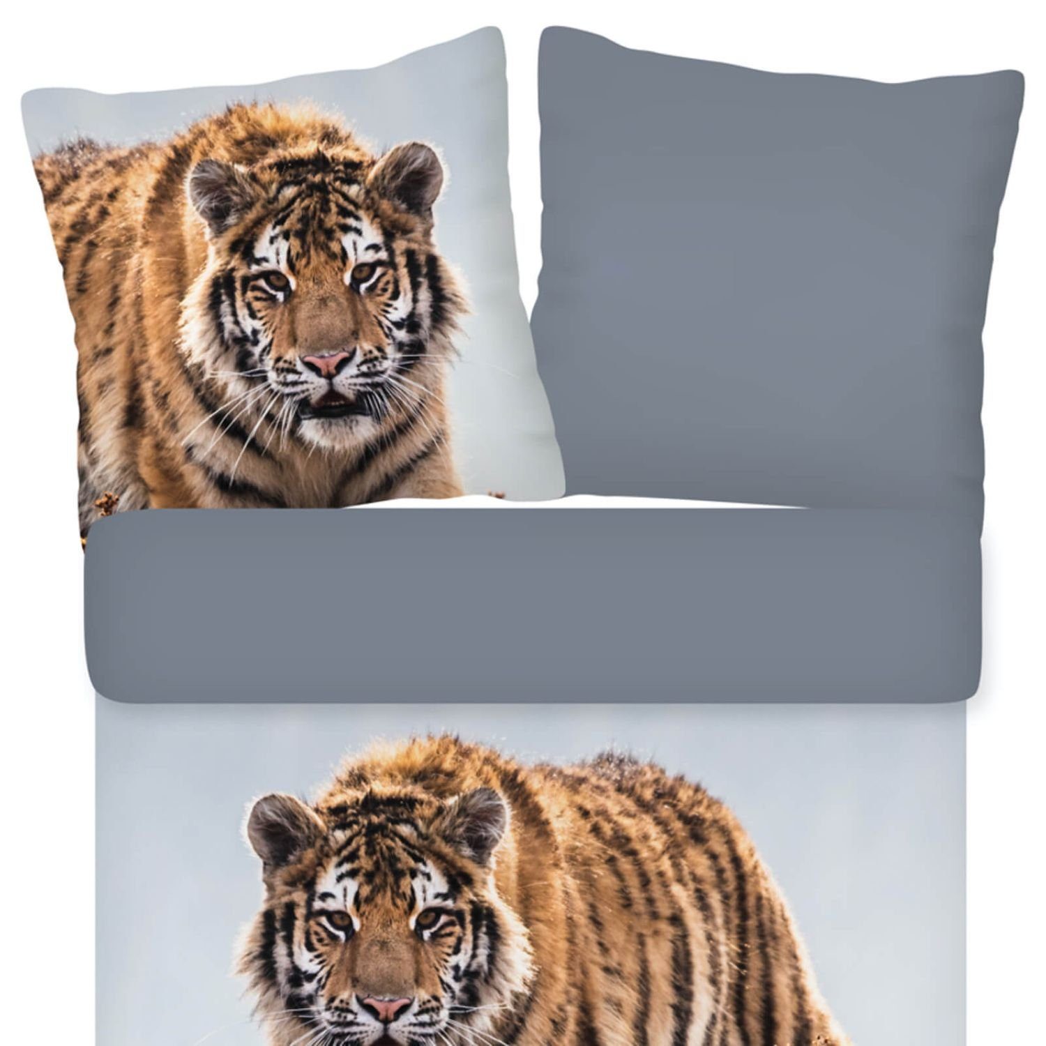 ESPiCO Bettwäsche Tiger Trendy Bedding, Renforcé, 2 teilig, Tiger, Wildnis, günstig online kaufen
