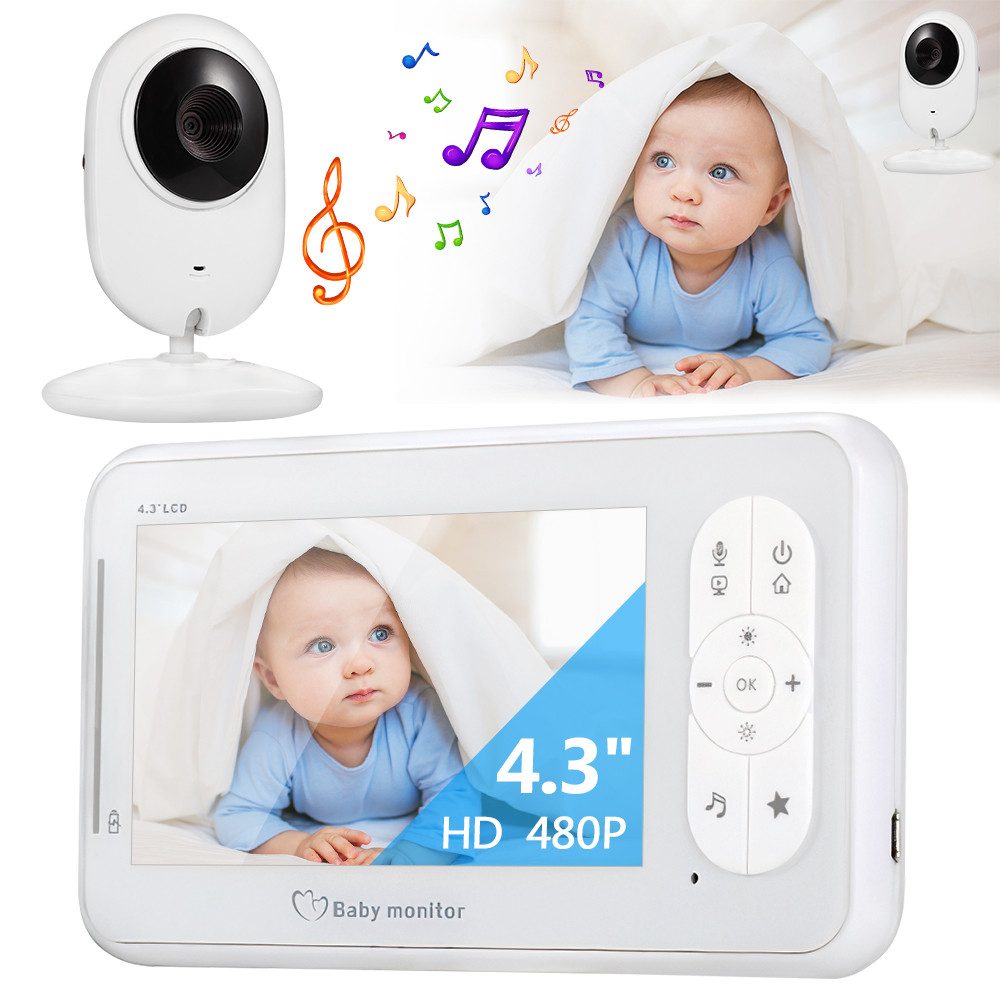 Babyphone Video-Babyphone digital Smart hochauflösende Nachtsicht Alert kabellos