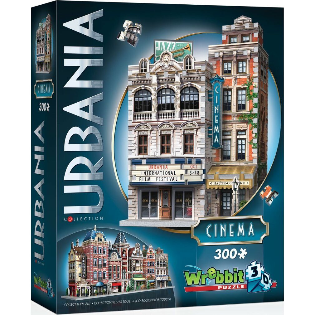 Wrebbit 3D-Puzzle 3D-Puzzle Urbania: Kino 300 Teile, Puzzleteile