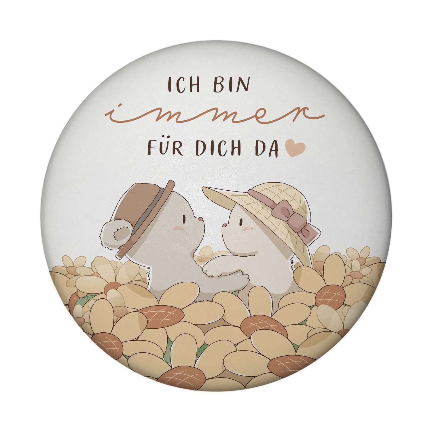 speecheese Bären rund rund mit Spruch Ich bin immer für dich da