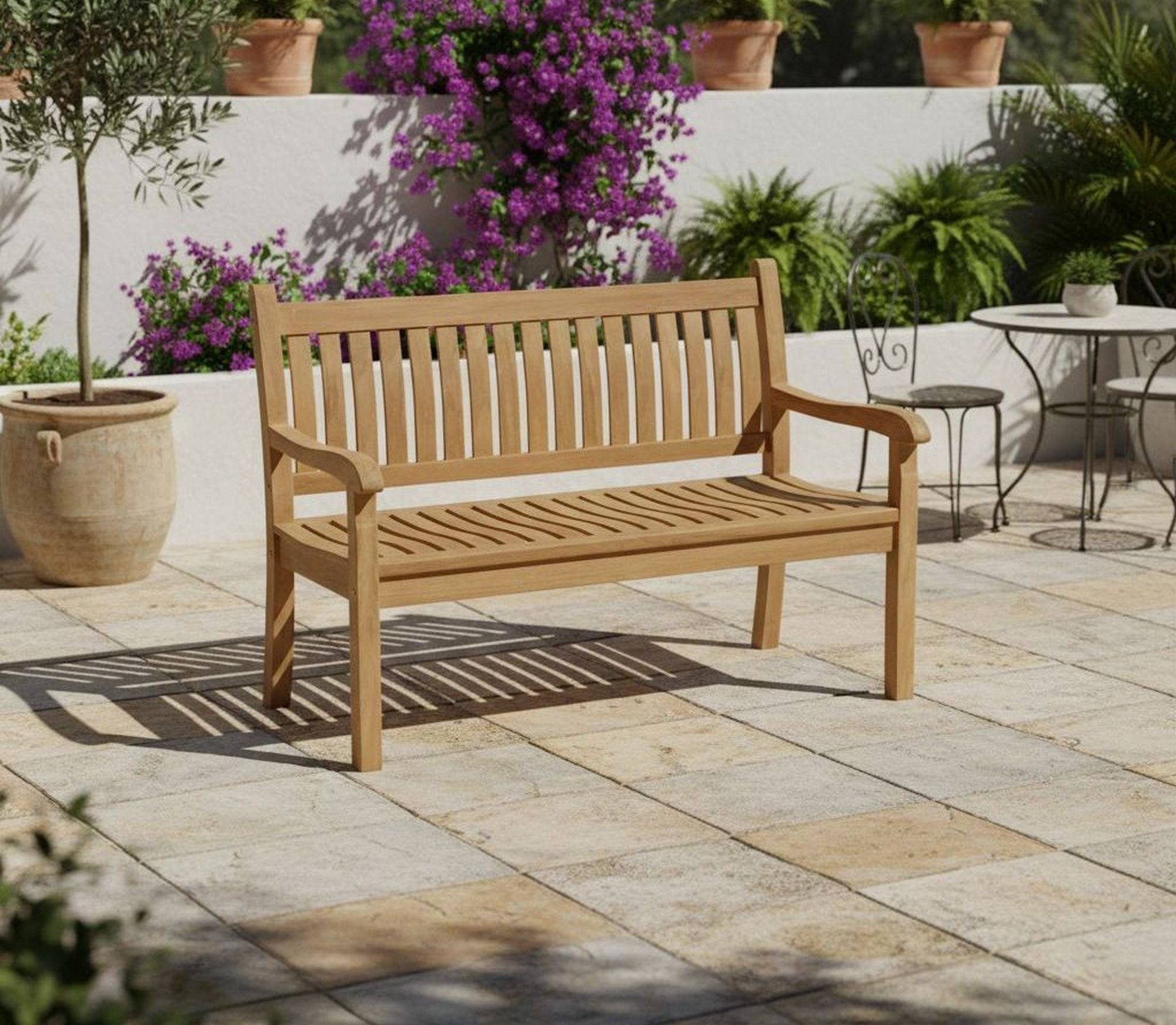 Lesli Living Gartenbank Lesli Living Landhausbank Hastings 180 cm Teak